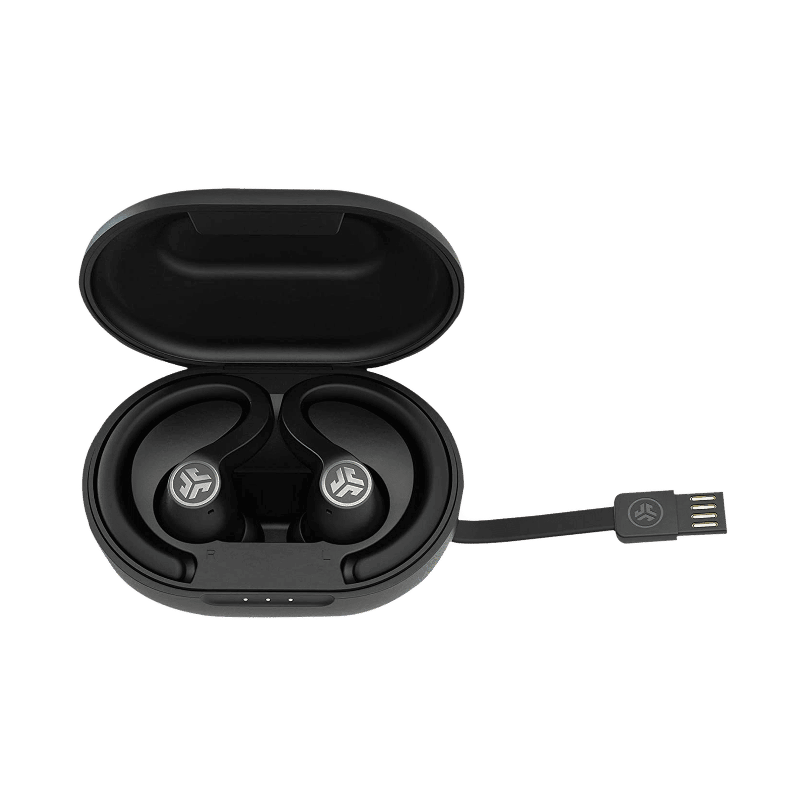 JLAB JBuds Air Sport IEUEBJBAIRSPRTRBLK TWS Earbuds (IP66 Sweat & Water Resistant, 40 Hours Playback, Black)_4