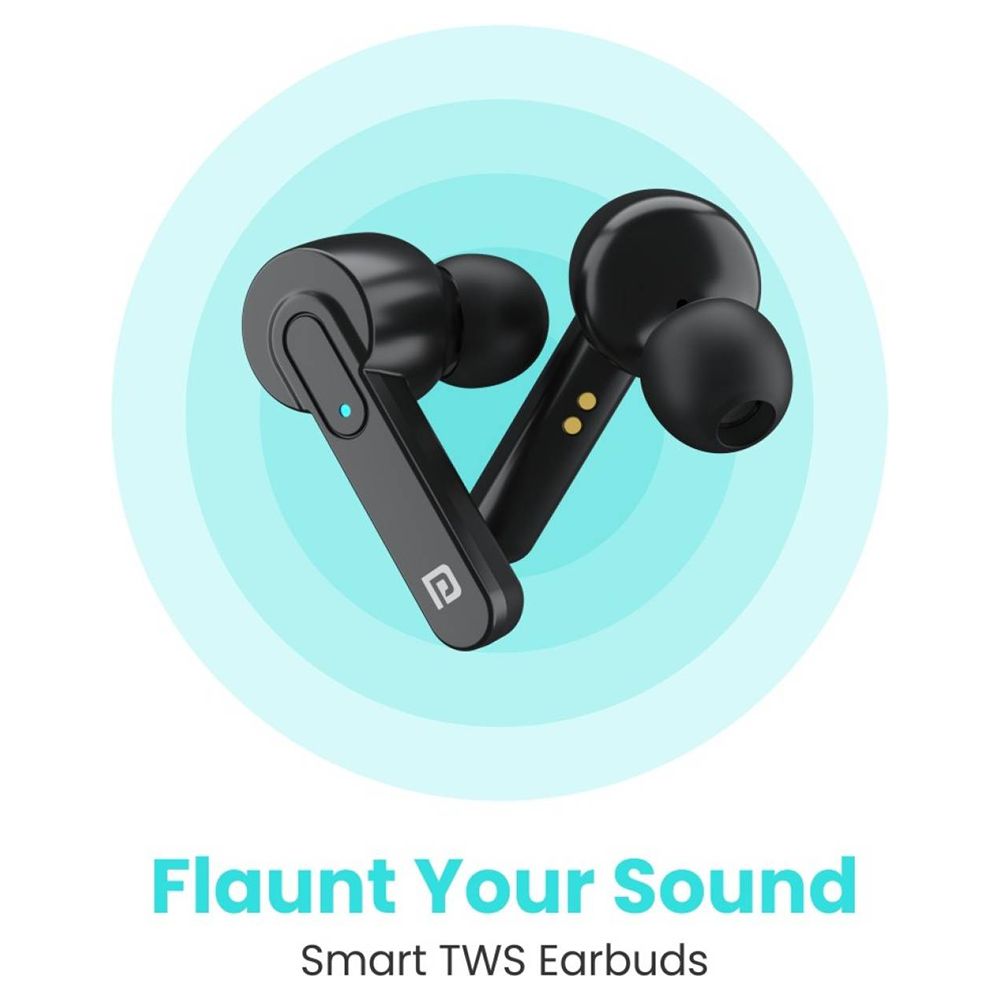 PORTRONICS Harmonics Twins 24 POR-1416 TWS Earbuds (Upto 15 Hours Playback, Black)_12