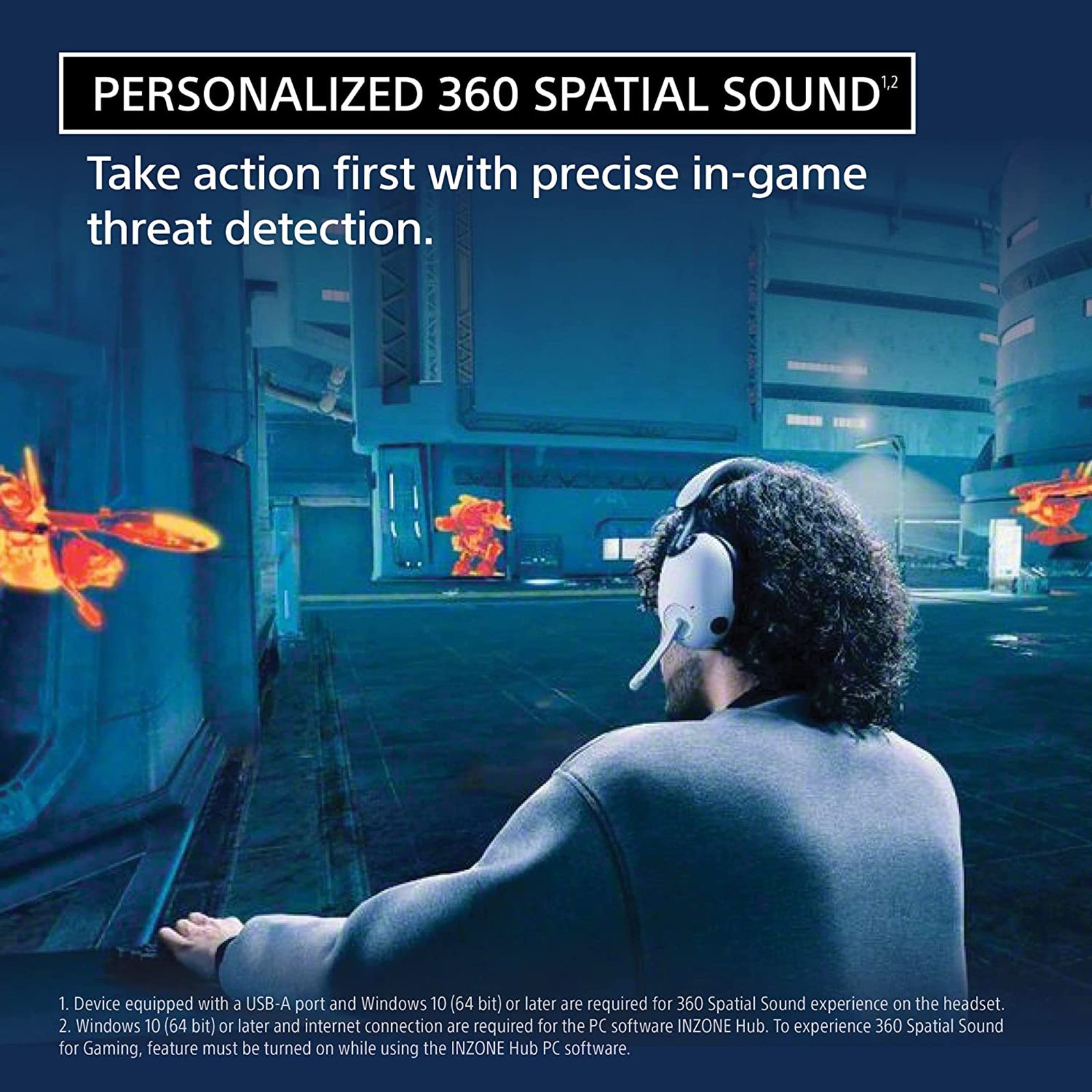 SONY INZONE H9 WH-G900 Bluetooth Gaming Headphone with Active Noise Cancellation (360 Spatial Sound, Over Ear, White) SONY INZONE H9 WH-G900 Bluetooth Gaming Headphone with Active Noise Cancellation (360 Spatial Sound, Over Ear, White)_8