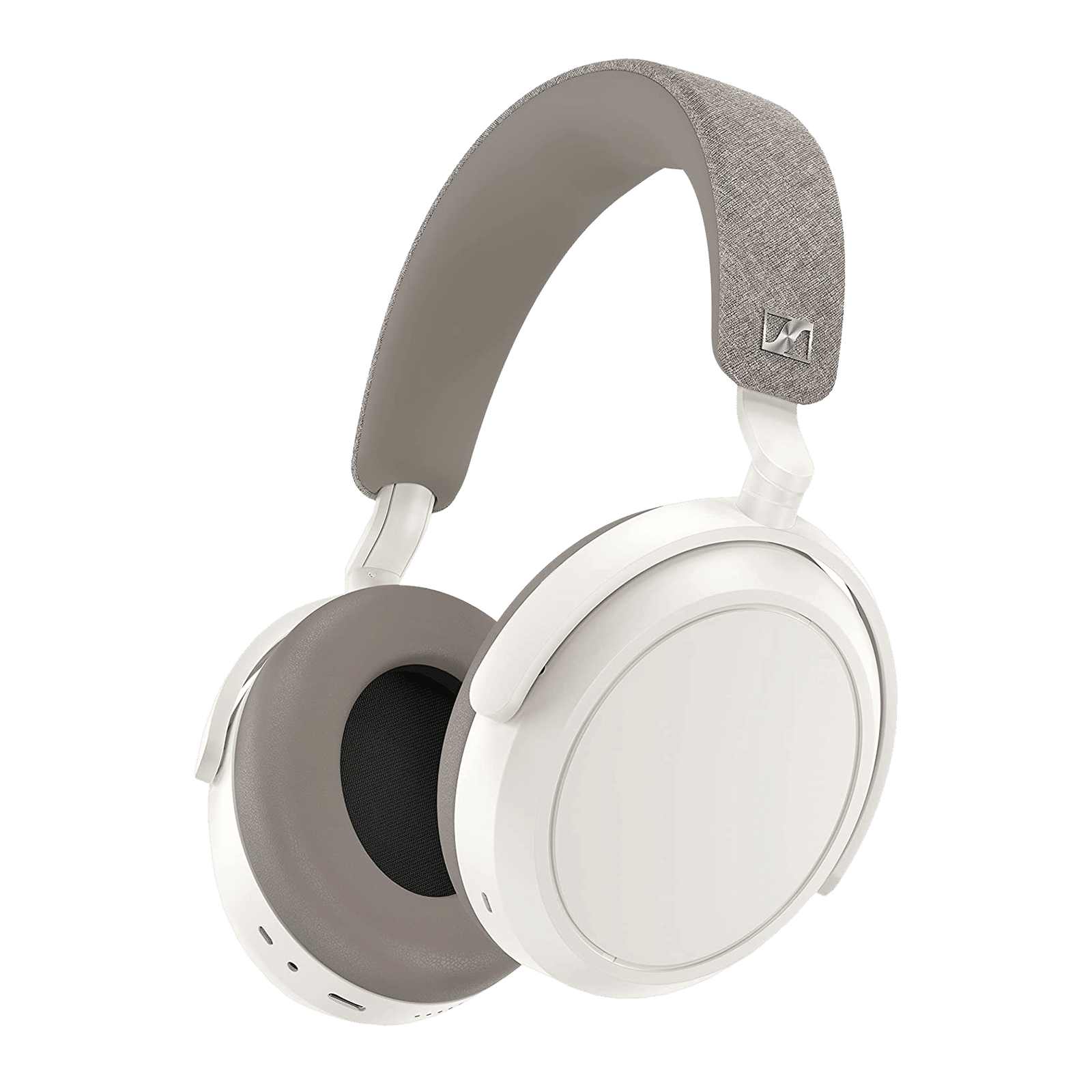 SENNHEISER Momentum 4 M4AEBT Bluetooth Headset with Mic (Adaptive Noise Cancellation, Over Ear, White) SENNHEISER Momentum 4 M4AEBT Bluetooth Headset with Mic (Adaptive Noise Cancellation, Over Ear, White)_1