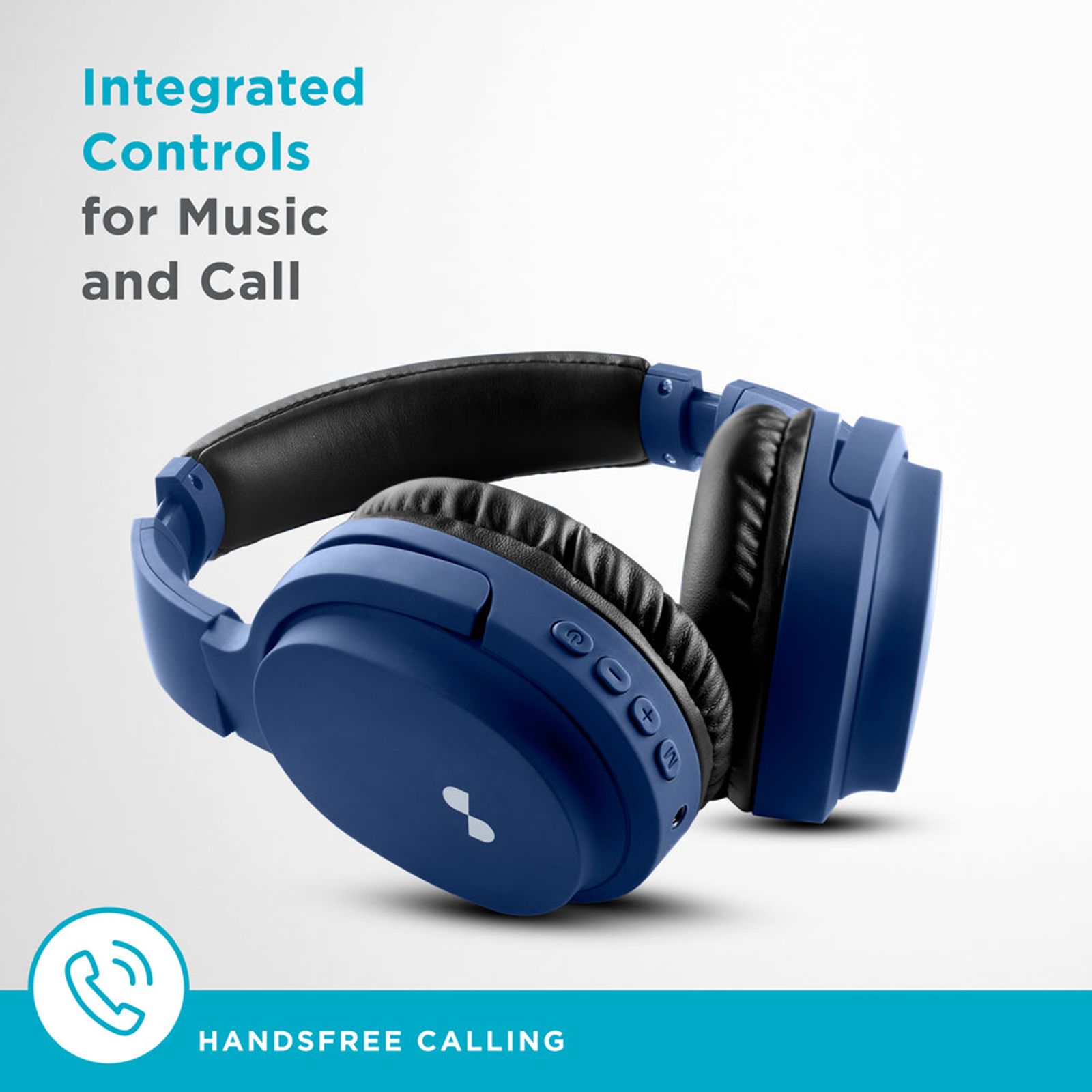 urbn Thump 550 Bluetooth Headphone with Mic (Upto16 Hours Playtime, Over-Ear, Blue)_8