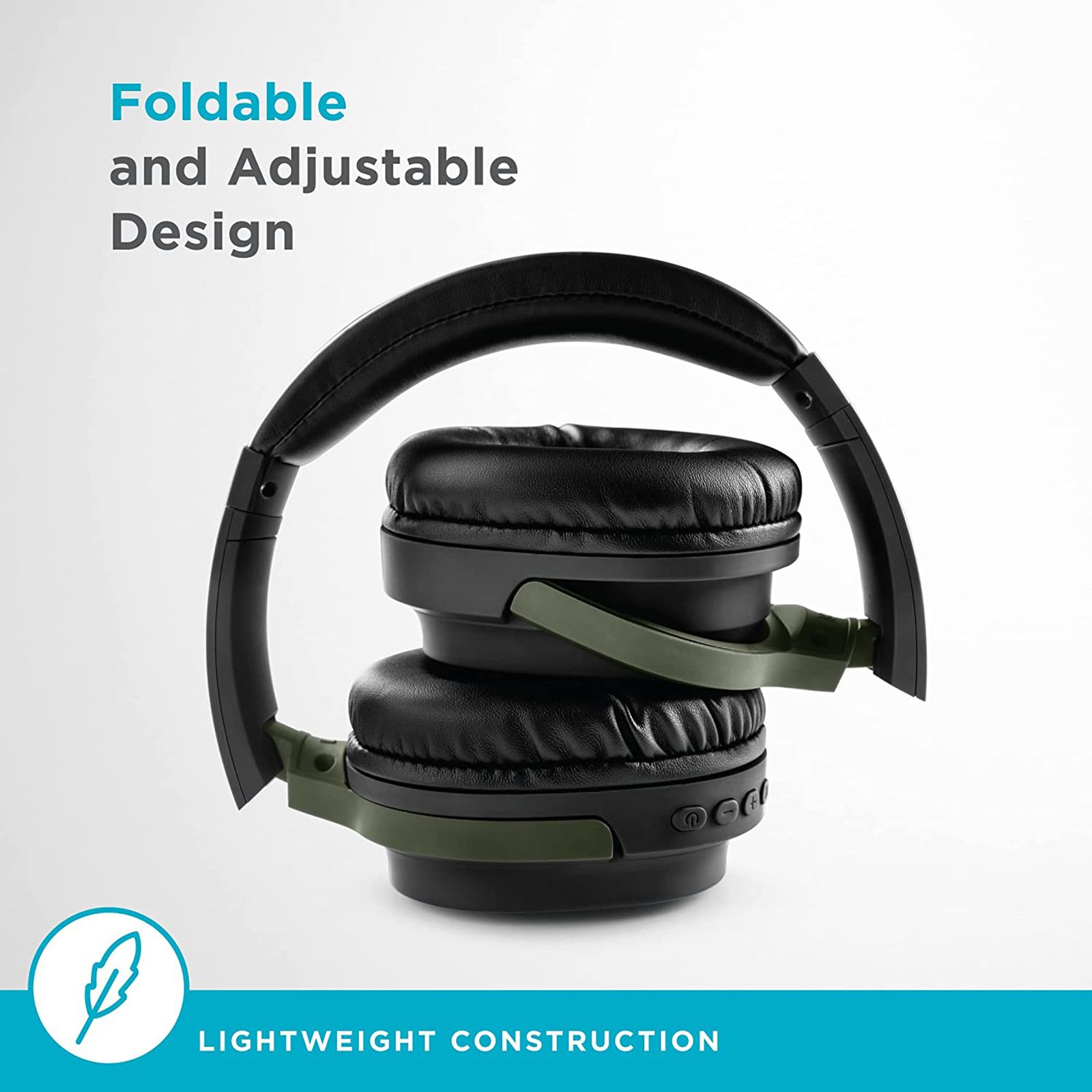 urbn Thump 550 Bluetooth Headphone with Mic (Upto16 Hours Playtime, Over-Ear, Camo)_7