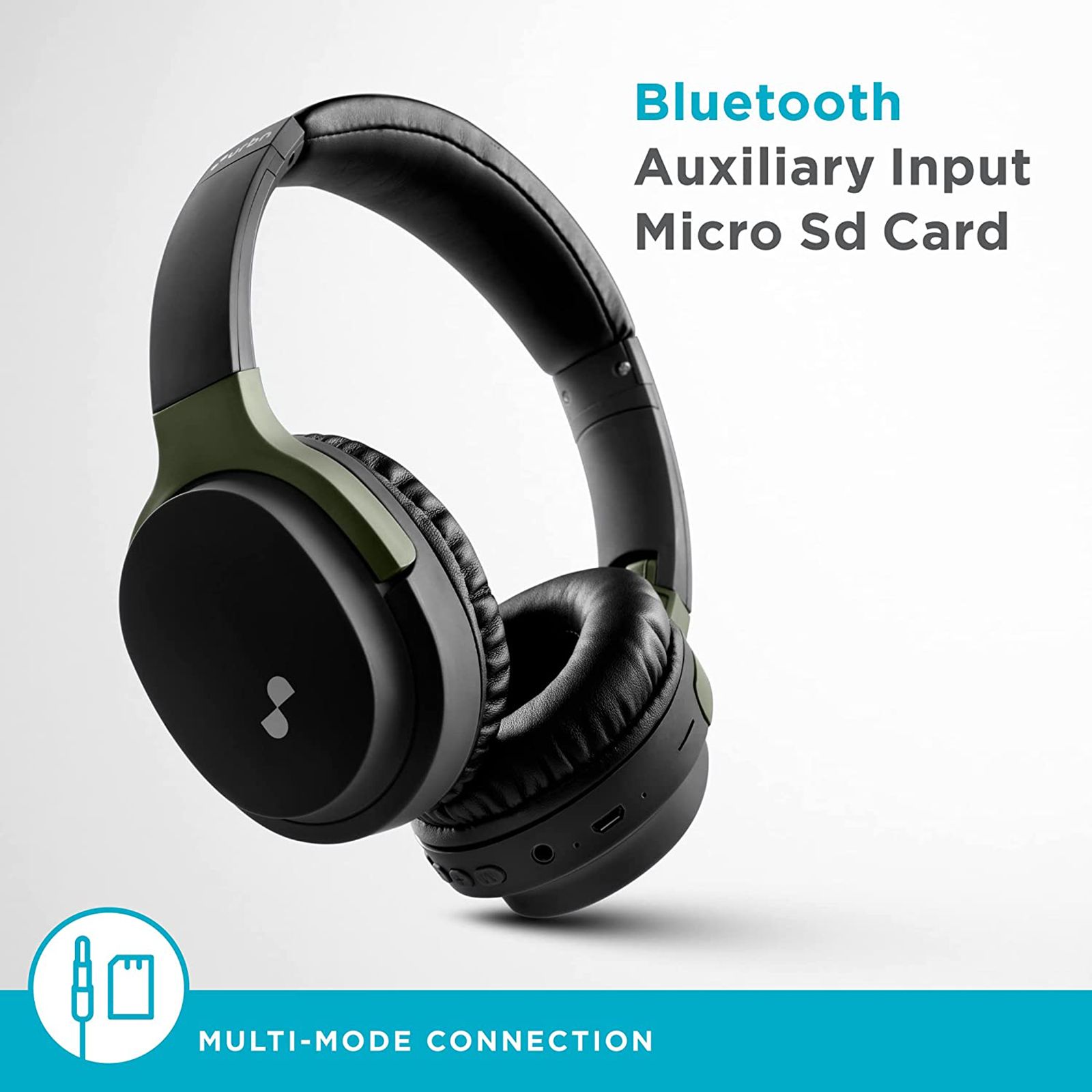 urbn Thump 550 Bluetooth Headphone with Mic (Upto16 Hours Playtime, Over-Ear, Camo)_8