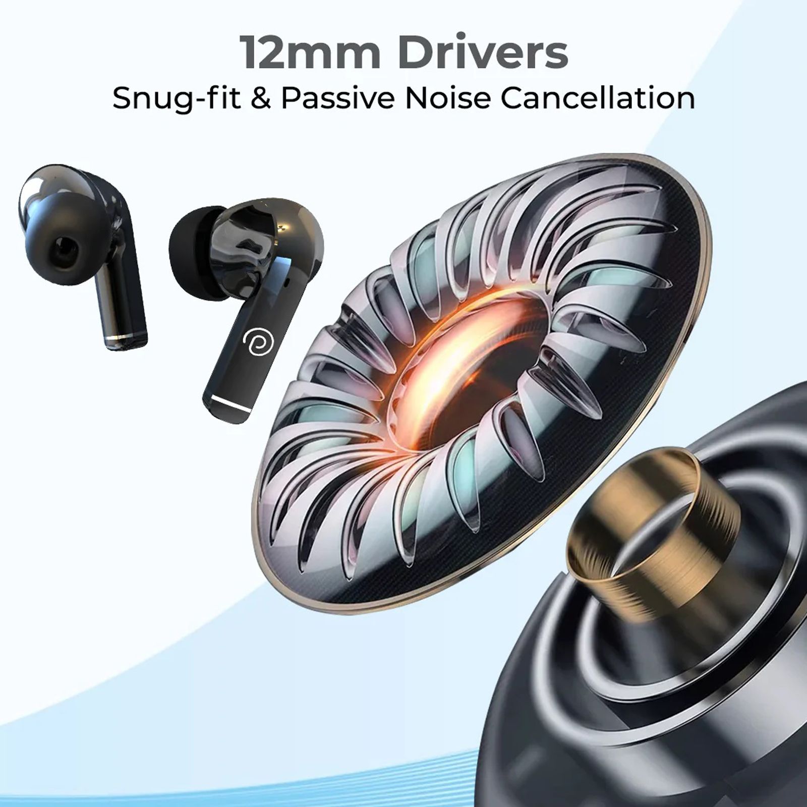 pTron Basspods P81 Pro TWS Earbuds with Environmental Noise Cancellation (IPX4 Water Resistant, Deep Bass, Black) pTron Basspods P81 Pro TWS Earbuds with Environmental Noise Cancellation (IPX4 Water Resistant, Deep Bass, Black)_8