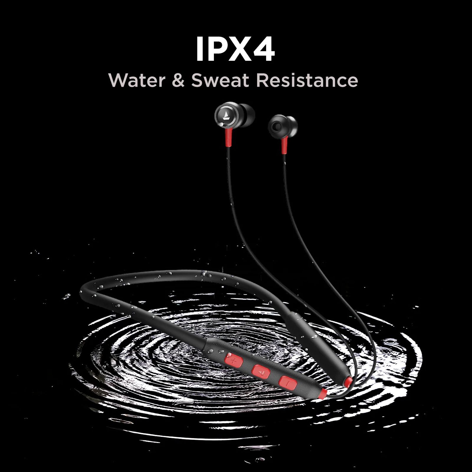 boAt Rockerz 185 Pro Neckband with Environmental Noise Cancellation (IPX4 Water Resistant, ASAP Charge, Fiery Black)_5