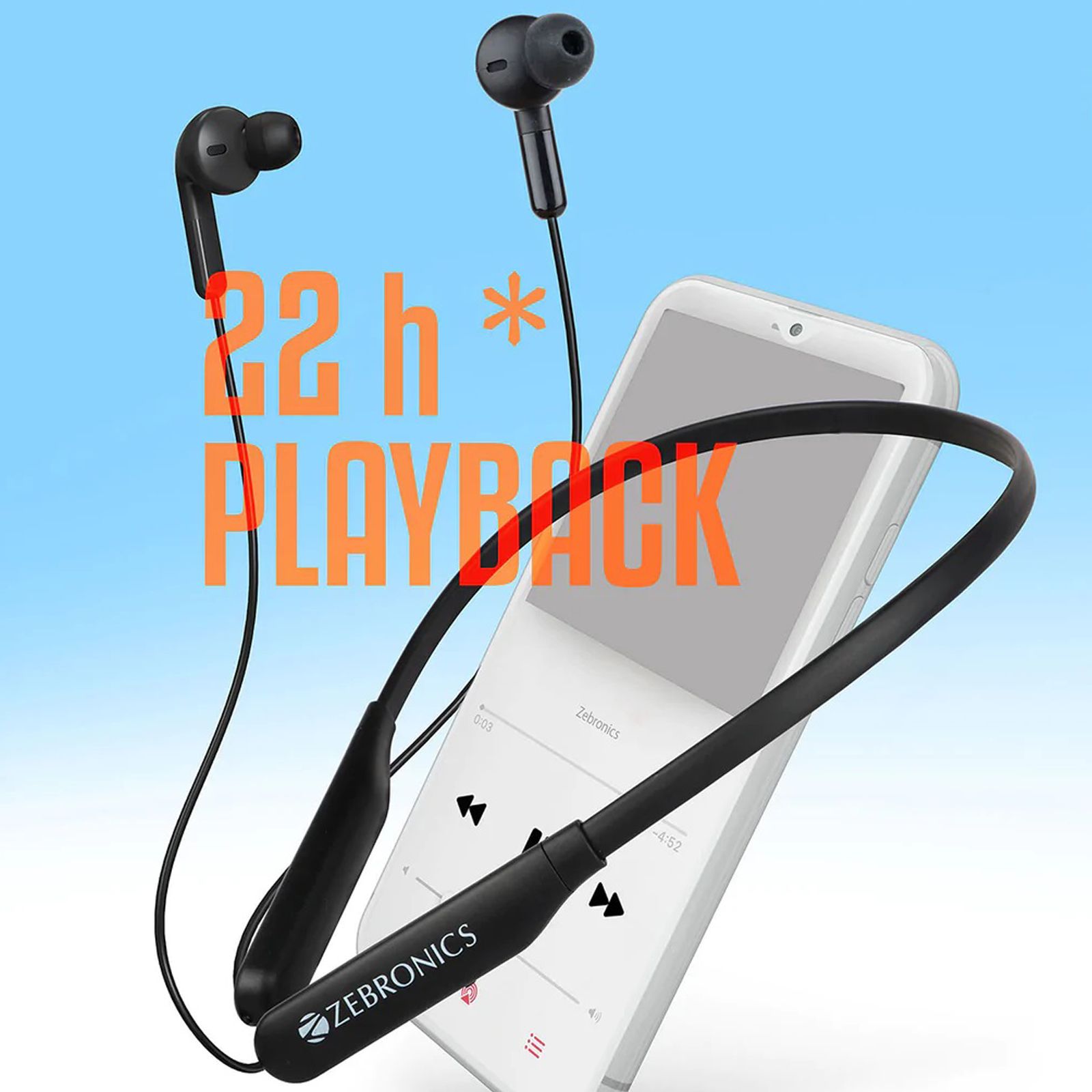 ZEBRONICS Zeb-Yoga 5 Neckband (Water Resistant, Deep Bass Technology, Black)_5