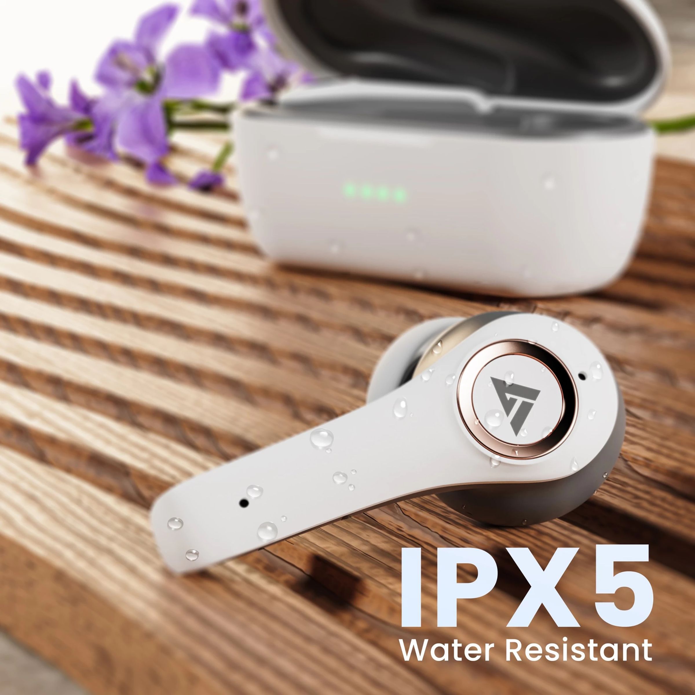 GOBOULT AirBass X50 TWS Earbuds with Environmental Noise Cancellation (IPX5 Sweat Resistant, Upto 40 Hours Playback, White)_6