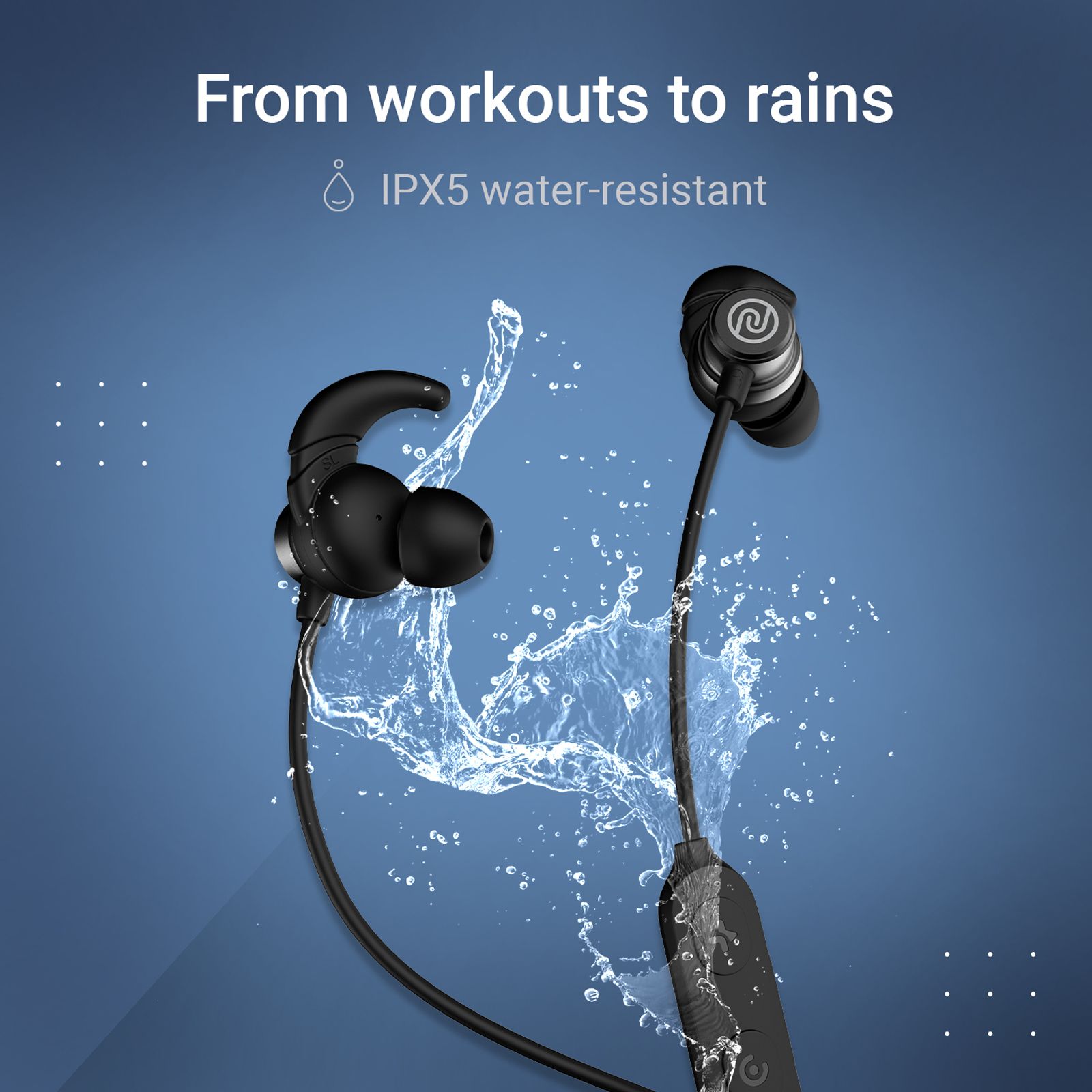 noise Blaze Neckband with Environmental Sound Reduction (IPX5 Water Resistant, Magnetic Function, Black)_8