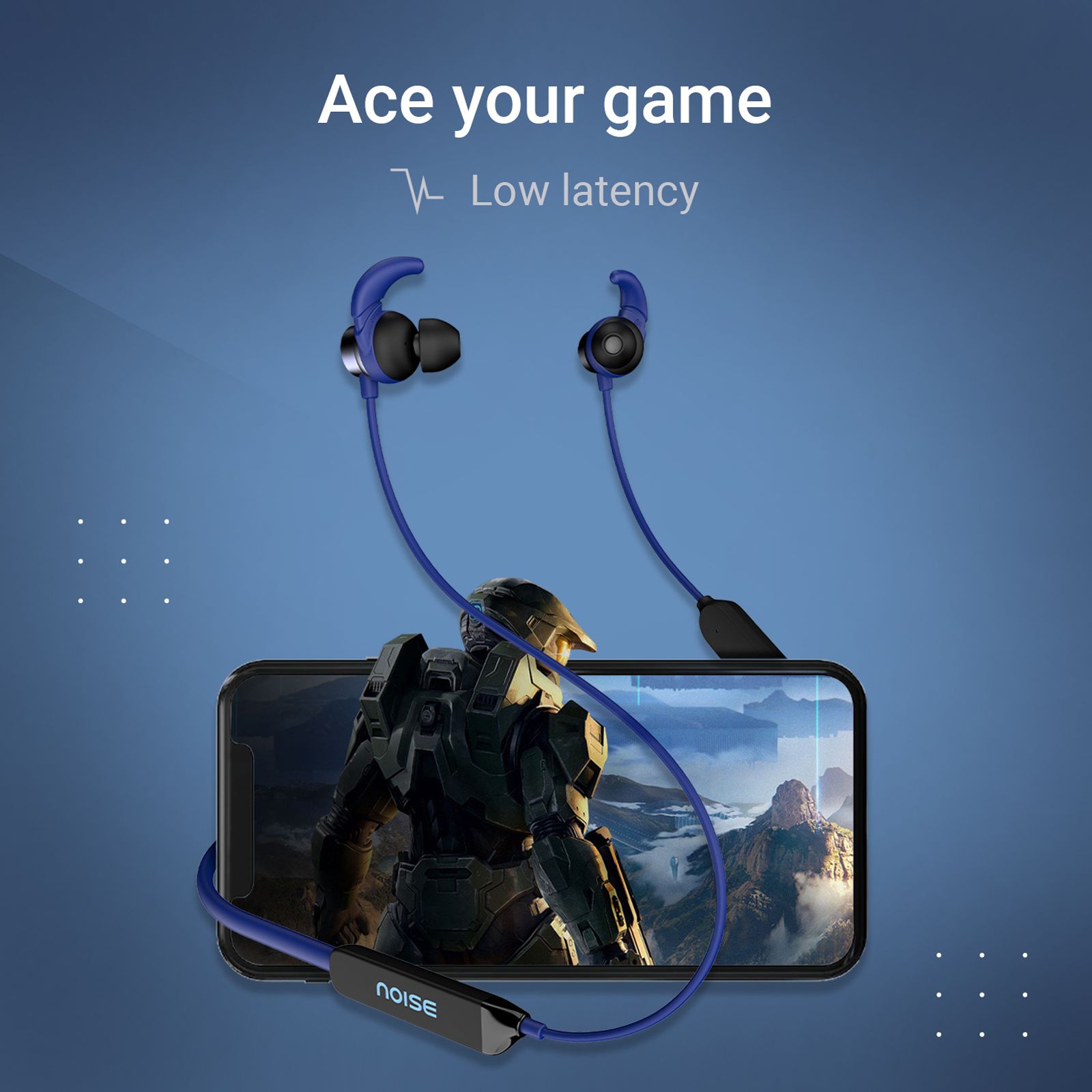 noise Blaze Neckband with Environmental Sound Reduction (IPX5 Water Resistant, Magnetic Function, Blue) noise Blaze Neckband with Environmental Sound Reduction (IPX5 Water Resistant, Magnetic Function, Blue)_4