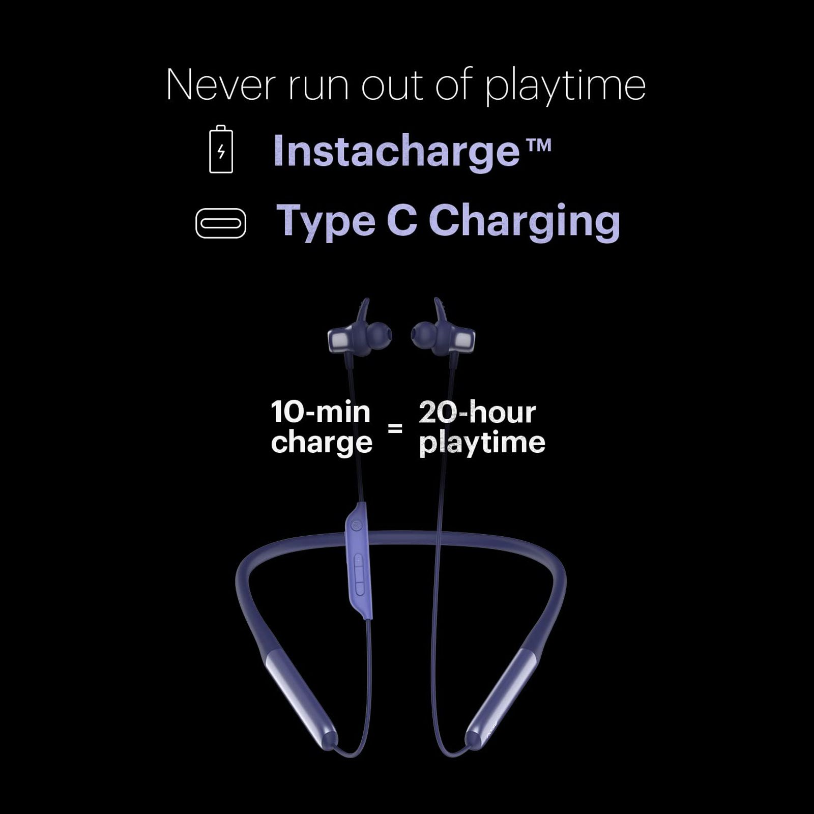 noise Xtreme Neckband with Environmental Sound Reduction (IPX5 Water Resistance, Hyper Sync Technology, Blazing Purple) noise Xtreme Neckband with Environmental Sound Reduction (IPX5 Water Resistance, Hyper Sync Technology, Blazing Purple)_5
