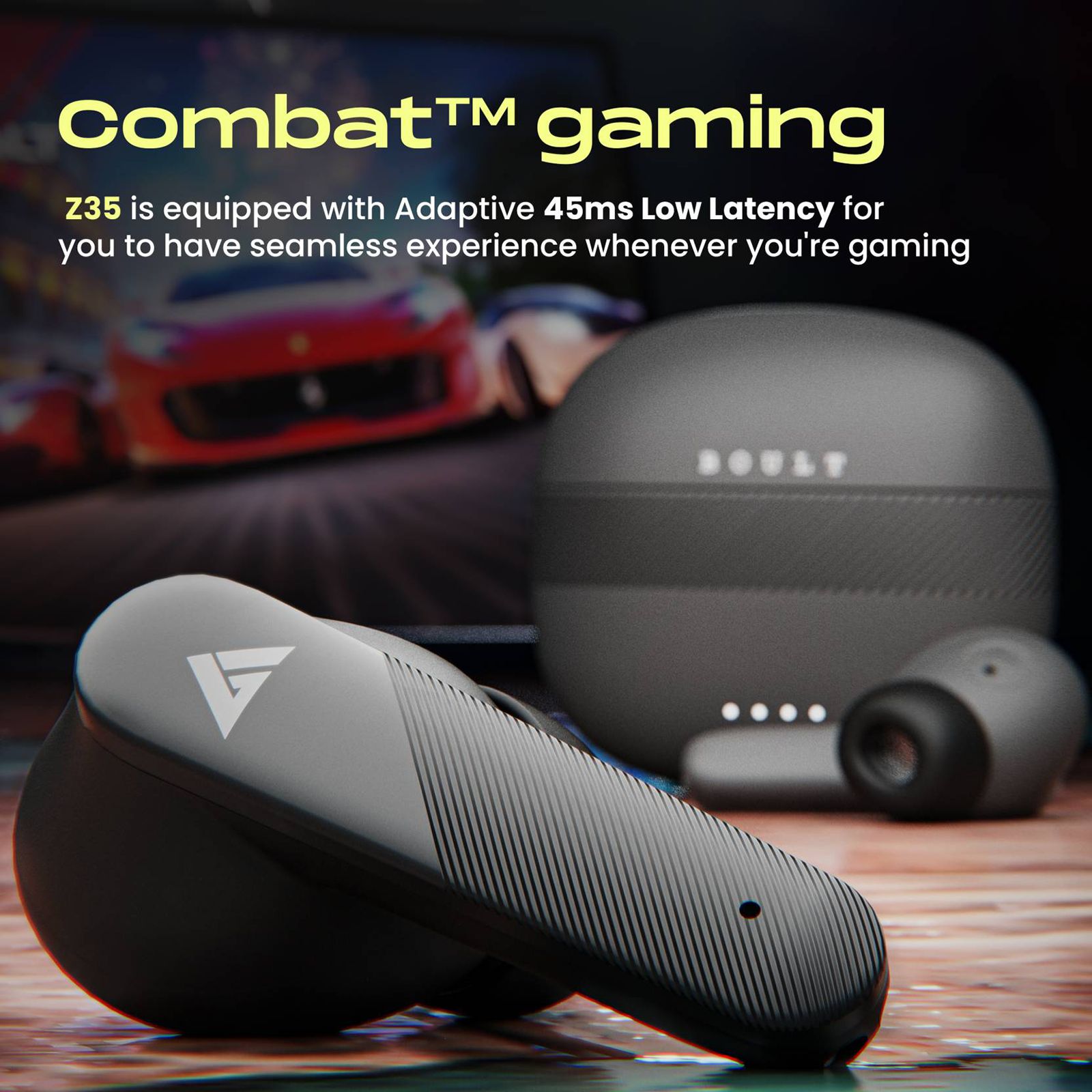 GOBOULT Airbass Z35 TWS Earbuds with Environmental Noise Cancellation (IPX5 Water Resistant, 32Hrs Total Playback Time, Graphite Black)_12