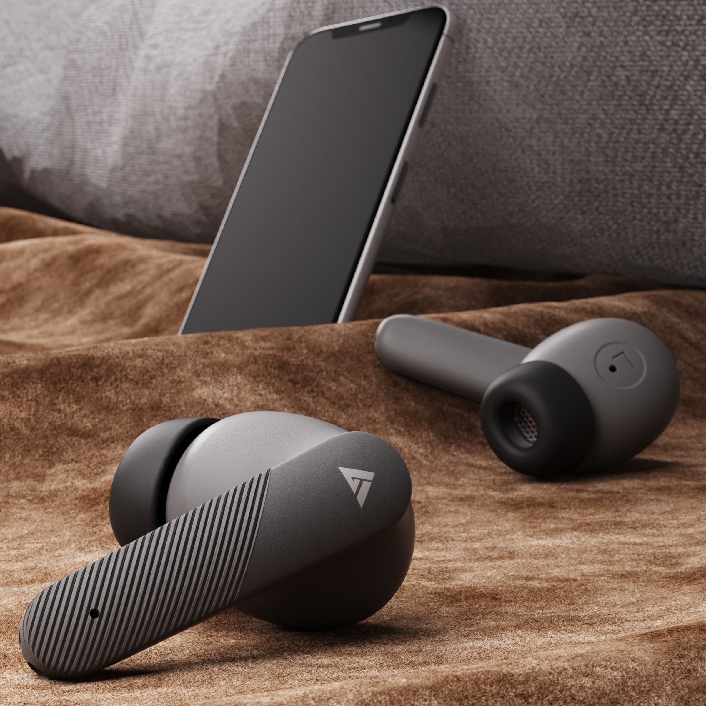 GOBOULT Airbass Z35 TWS Earbuds with Environmental Noise Cancellation (IPX5 Water Resistant, 32Hrs Total Playback Time, Graphite Black)_3