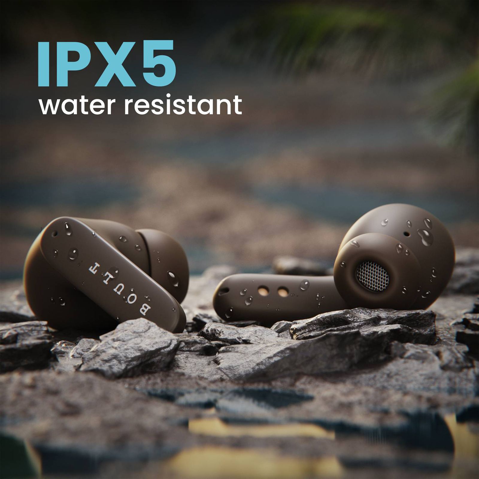GOBOULT AirBass Z40 TWS Earbuds with Environmental Noise Cancellation (IPX5 Water Resistant, Voice Assistant, Brown) GOBOULT AirBass Z40 TWS Earbuds with Environmental Noise Cancellation (IPX5 Water Resistant, Voice Assistant, Brown)_8