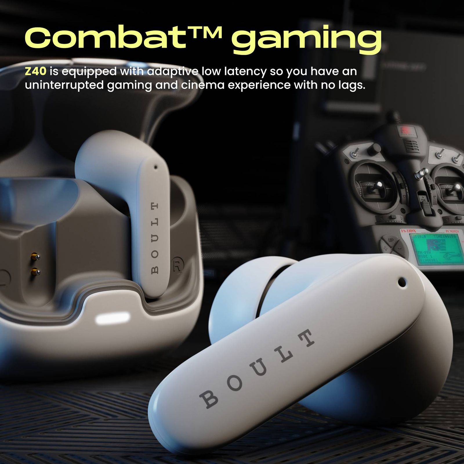 GOBOULT AirBass Z40 TWS Earbuds with Environmental Noise Cancellation (IPX5 Water Resistant, Voice Assistant, White)_9