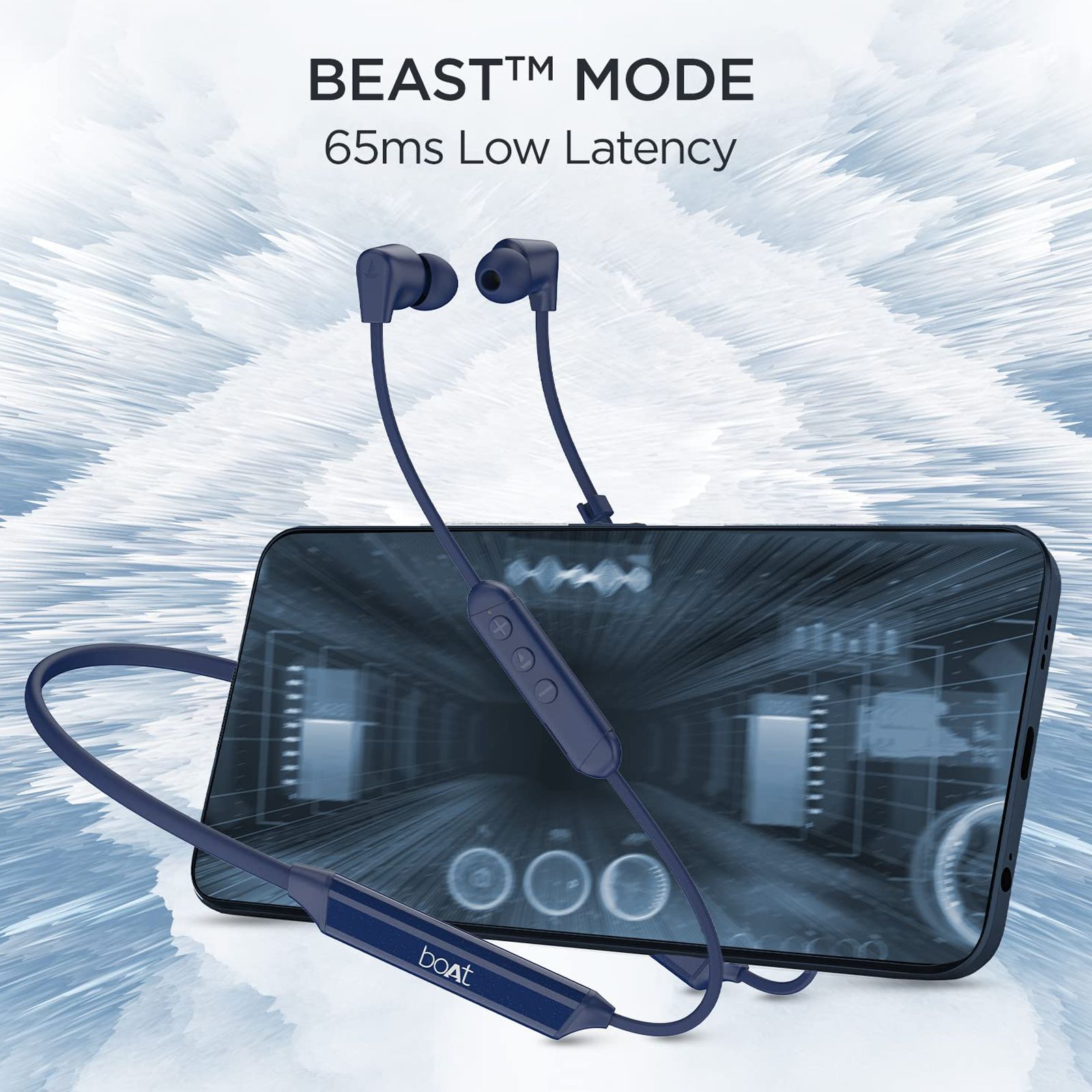 boAt Rockerz Trinity Neckband (IPX5 Water Resistant, Upto 150 Hours Playback, Just Blue) boAt Rockerz Trinity Neckband (IPX5 Water Resistant, Upto 150 Hours Playback, Just Blue)_4