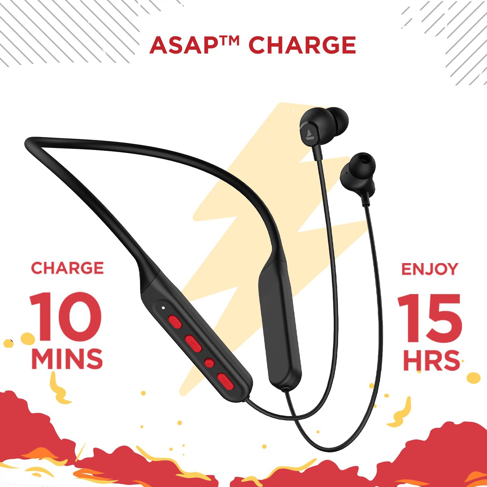 boAt Rockerz 378 Neckband (IPX5 Water Resistant, ASAP Charge, Active Black) boAt Rockerz 378 Neckband (IPX5 Water Resistant, ASAP Charge, Active Black)_3