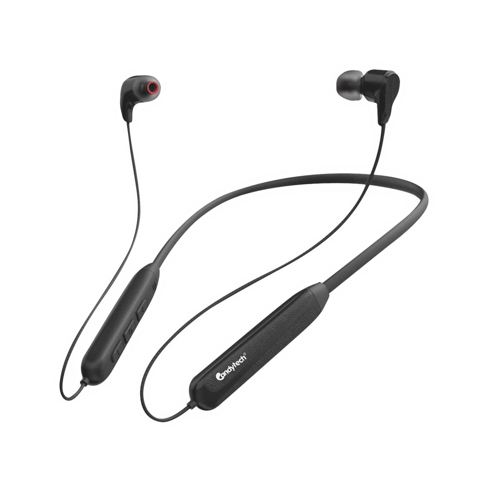 Candytech Uber Neckband (Sweat Proof, Magnetic Smartbuds, Black)_1