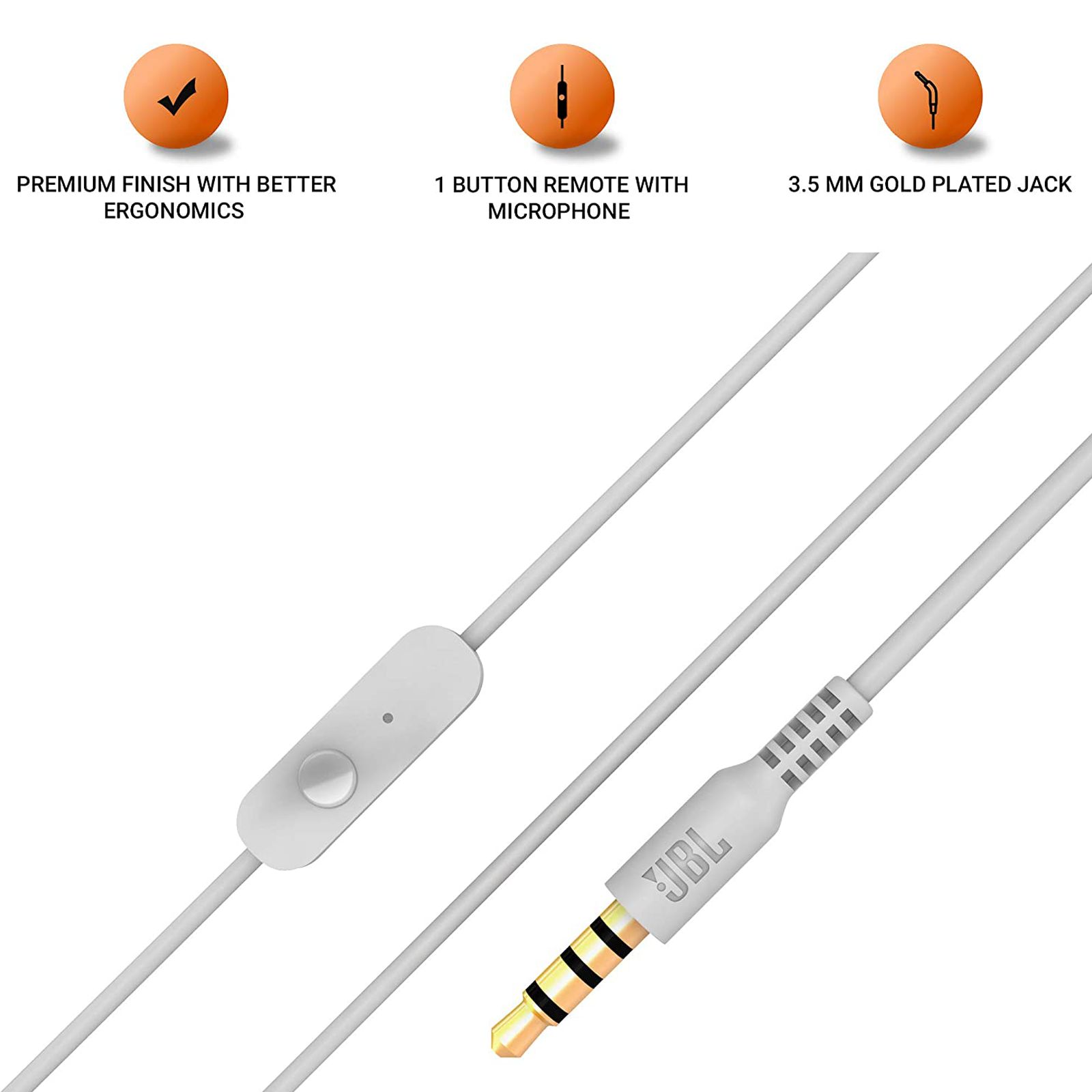 JBL C200SI Wired Earphone with Mic (In Ear, Grey) JBL C200SI Wired Earphone with Mic (In Ear, Grey)_6