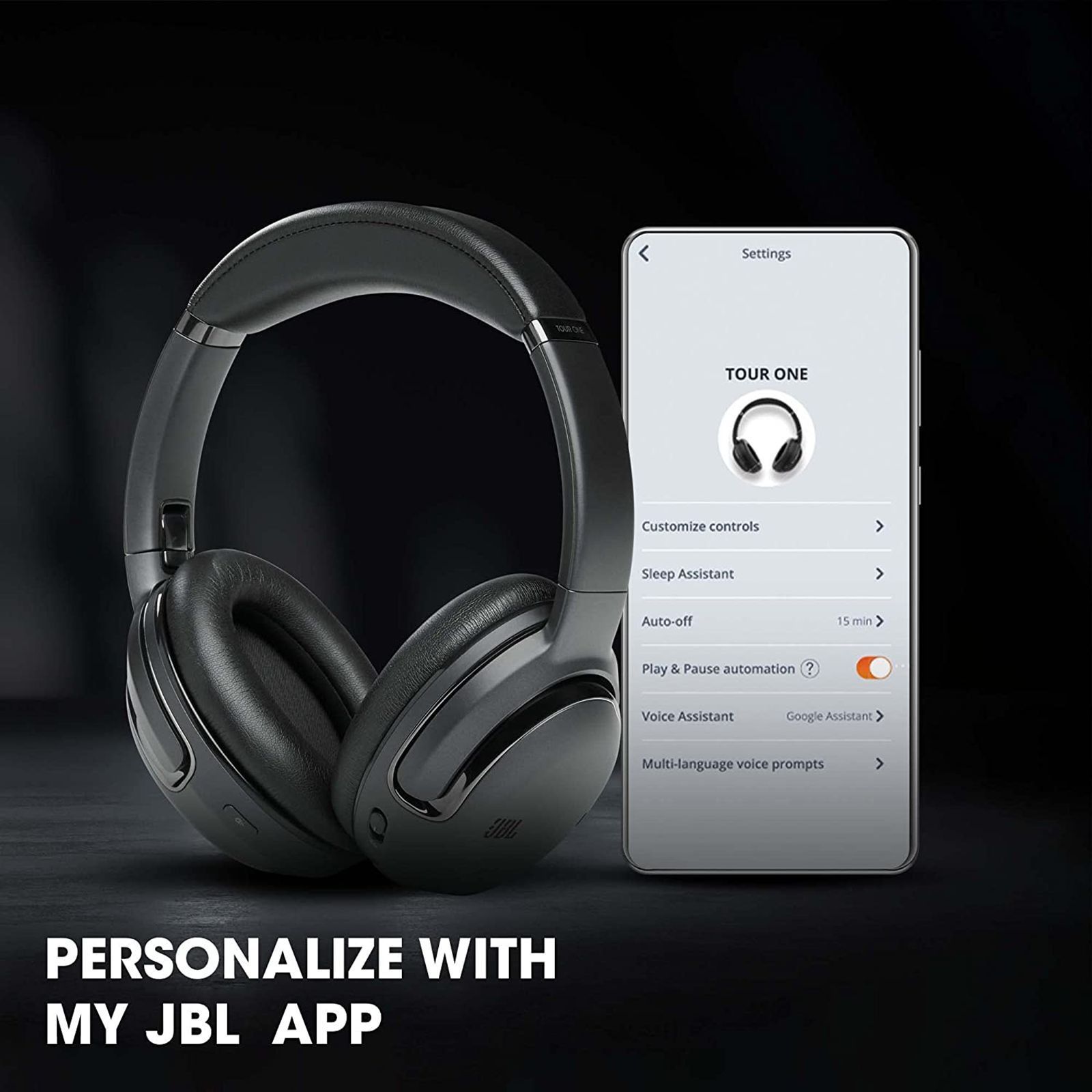 JBL Tour One M2 Bluetooth Headphone with Mic (Upto 50 Hours Playback, Over Ear, Black) JBL Tour One M2 Bluetooth Headphone with Mic (Upto 50 Hours Playback, Over Ear, Black)_17