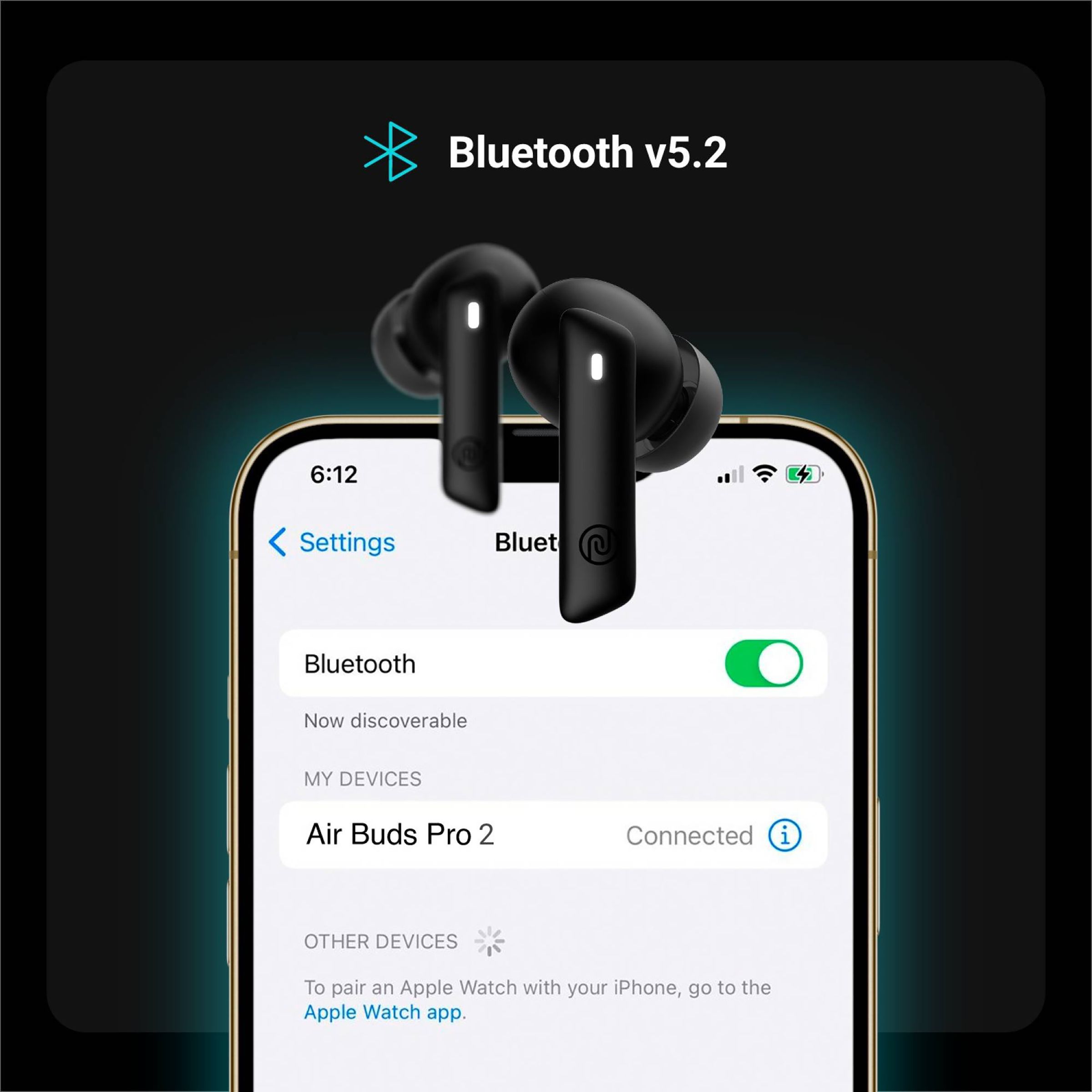 noise Air Buds Pro 2 TWS Earbuds with Active Noise Cancellation (IPX5 Water Resistant, Upto 25 Hours Playback, Charcoal Black) noise Air Buds Pro 2 TWS Earbuds with Active Noise Cancellation (IPX5 Water Resistant, Upto 25 Hours Playback, Charcoal Black)_7
