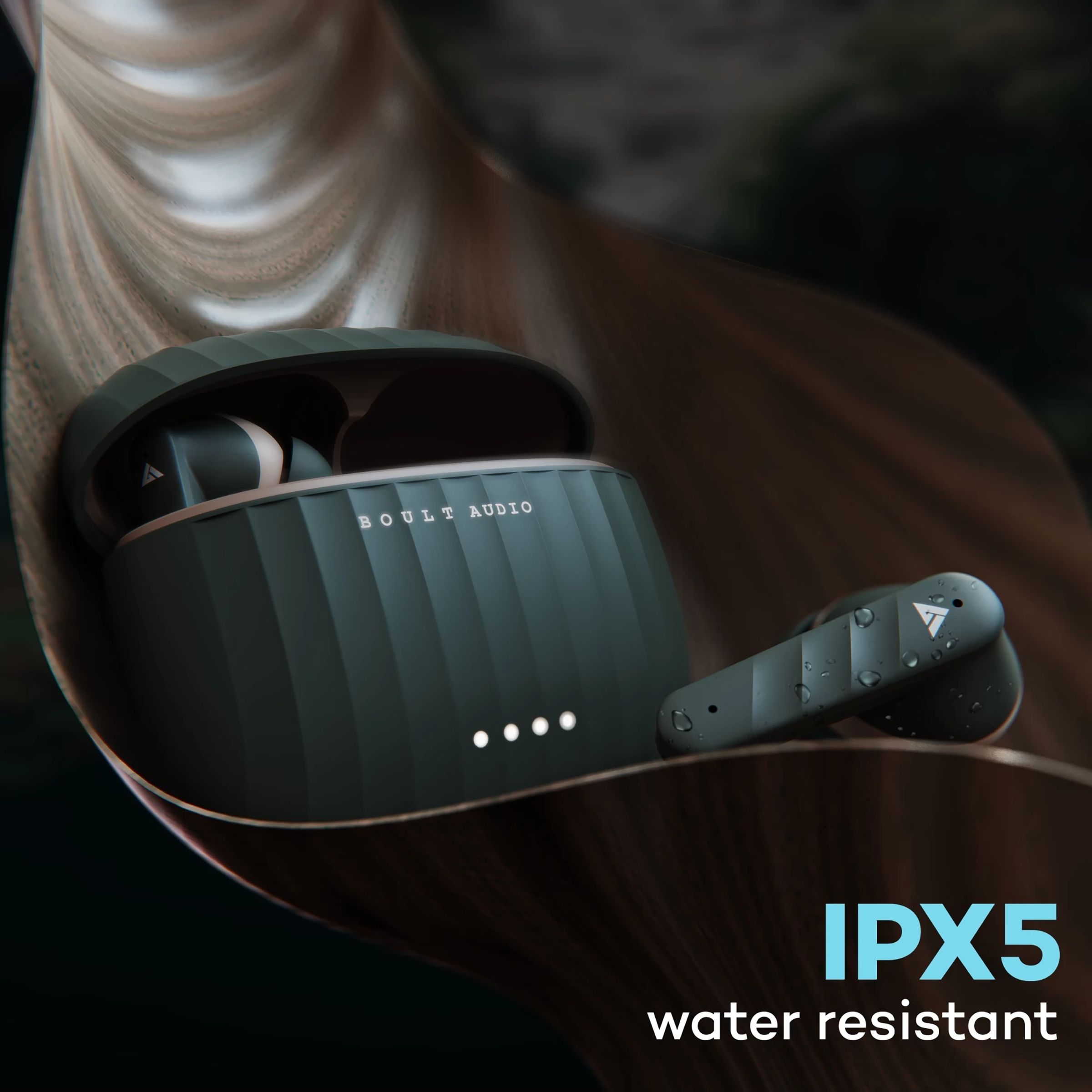 GOBOULT Airbass X45 TWS Earbuds with Environmental Noise Cancellation (IPX5 Water Resistant, 40 Hours Playtime, Green)_7
