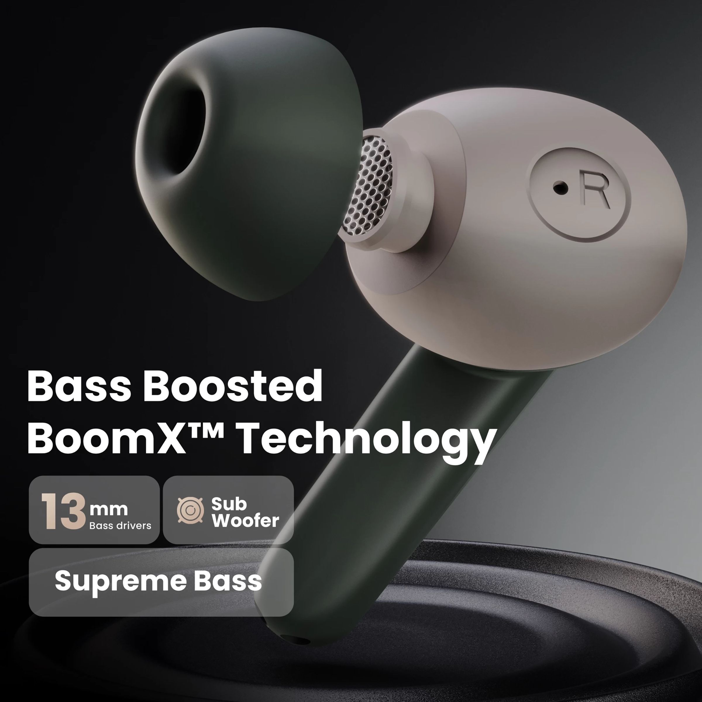 GOBOULT Airbass X45 TWS Earbuds with Environmental Noise Cancellation (IPX5 Water Resistant, 40 Hours Playtime, Green)_8