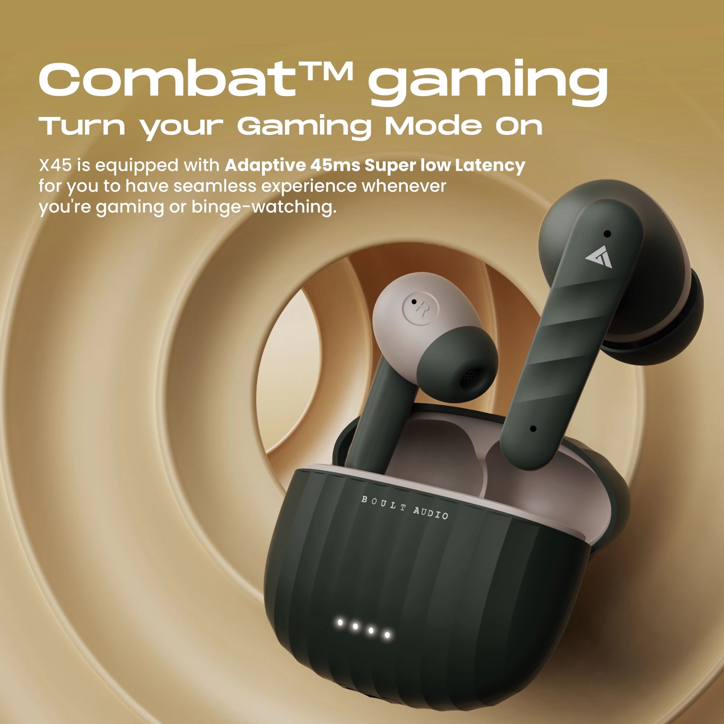 GOBOULT Airbass X45 TWS Earbuds with Environmental Noise Cancellation (IPX5 Water Resistant, 40 Hours Playtime, Green)_10