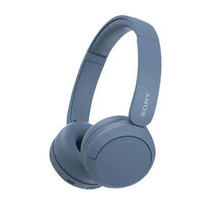 SONY WH-CH520 Bluetooth Headphone with Mic (30mm Driver, On Ear, Blue)