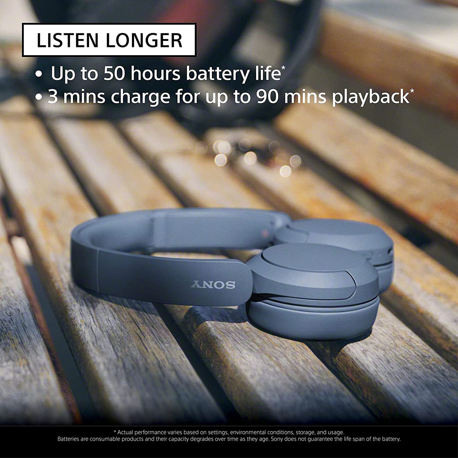 SONY WH-CH520 Bluetooth Headphone with Mic (30mm Driver, On Ear, Blue)_9
