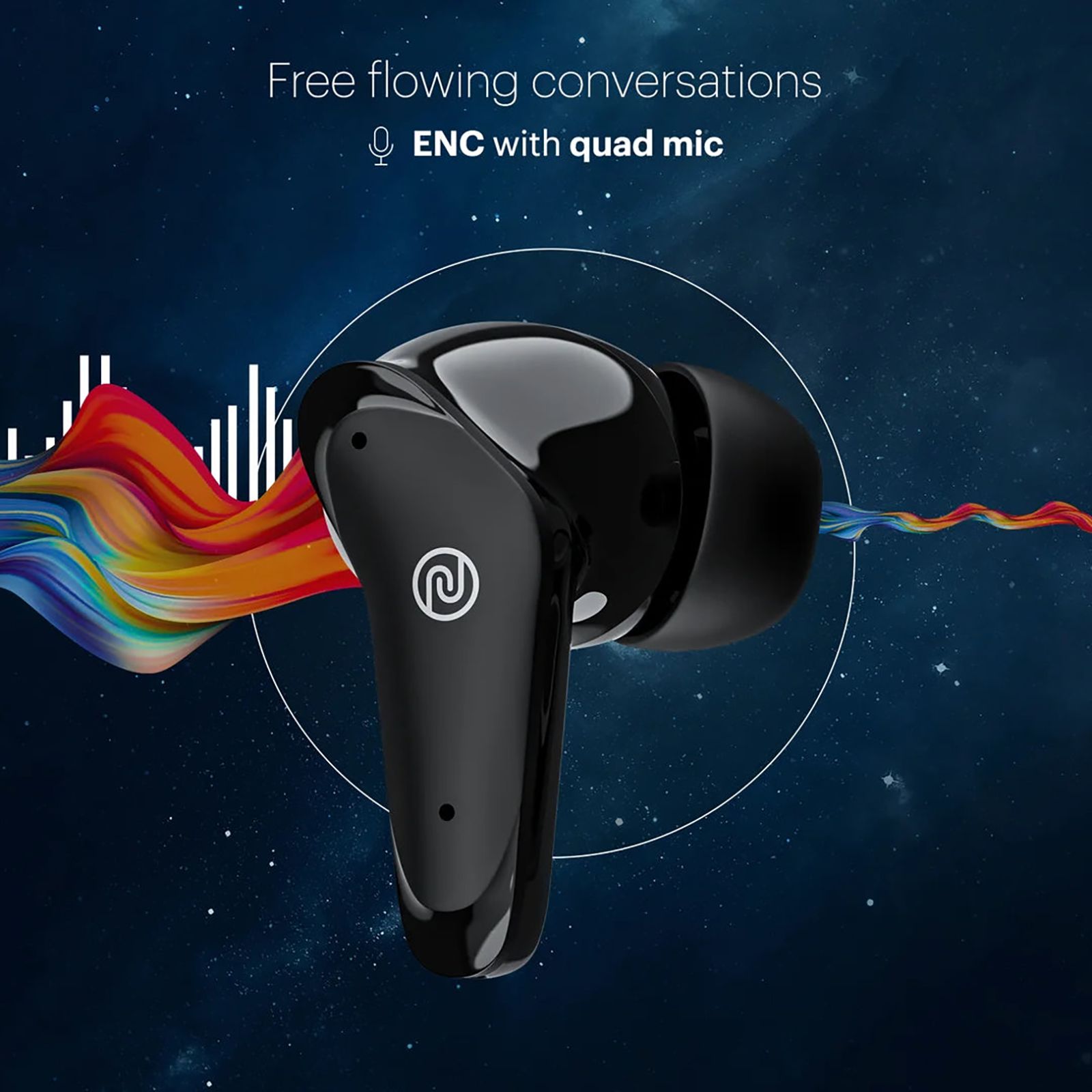 noise Buds VS102 Plus TWS Earbuds with Environmental Noise Cancellation (IPX5 Water Resistant, 11mm Driver, Jet Black) noise Buds VS102 Plus TWS Earbuds with Environmental Noise Cancellation (IPX5 Water Resistant, 11mm Driver, Jet Black)_11