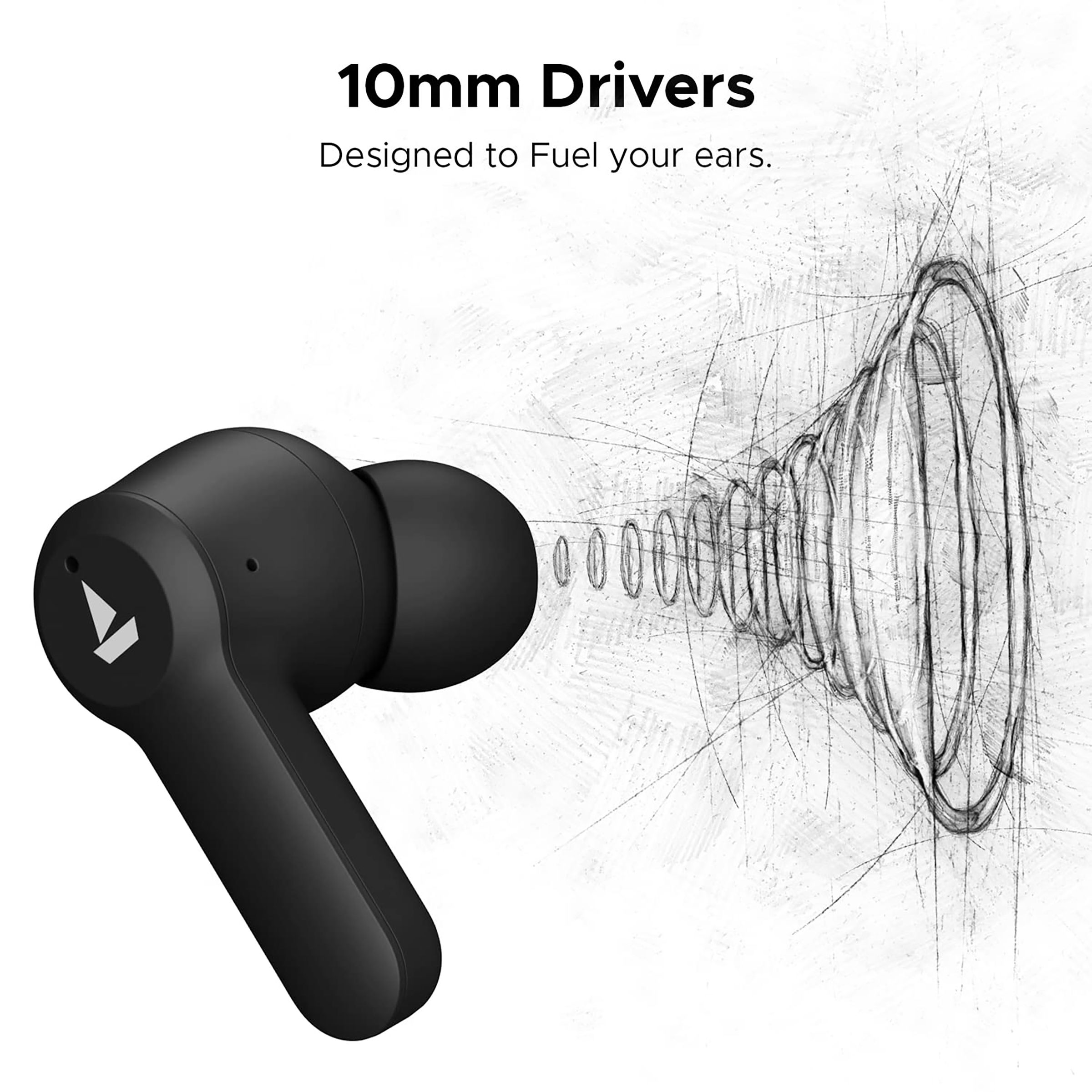 boAt Airdopes Fuel TWS Earbuds with Environmental Noise Cancellation (IPX4 Splash & Sweat Resistant, ASAP Charge, Classic Black) boAt Airdopes Fuel TWS Earbuds with Environmental Noise Cancellation (IPX4 Splash & Sweat Resistant, ASAP Charge, Classic Black)_5