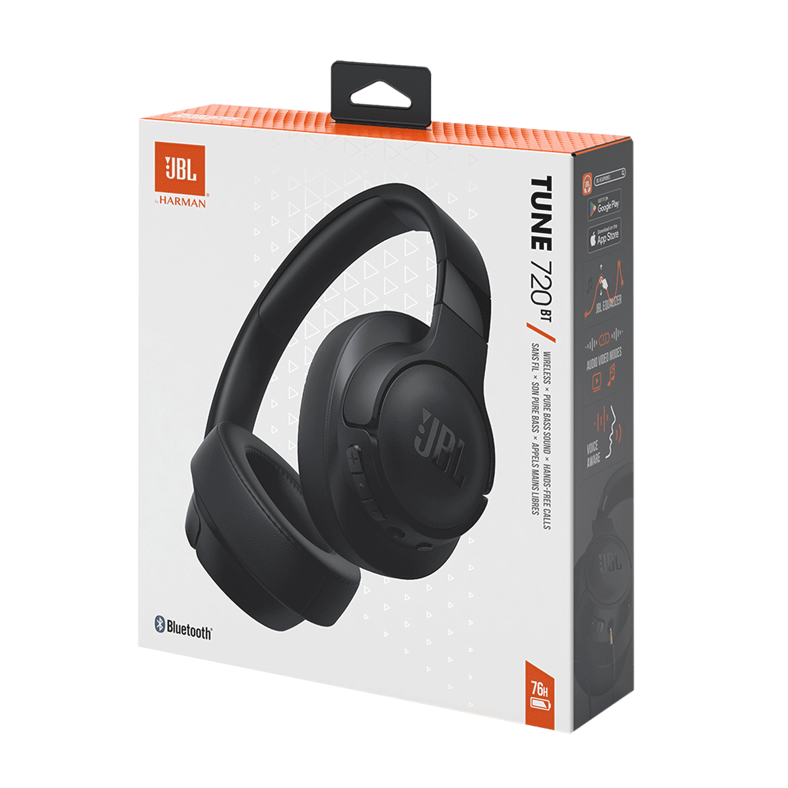 JBL Tune 720BT Bluetooth Headphone with Mic (Upto 76 Hours Playback, Over Ear, Black) JBL Tune 720BT Bluetooth Headphone with Mic (Upto 76 Hours Playback, Over Ear, Black)_13