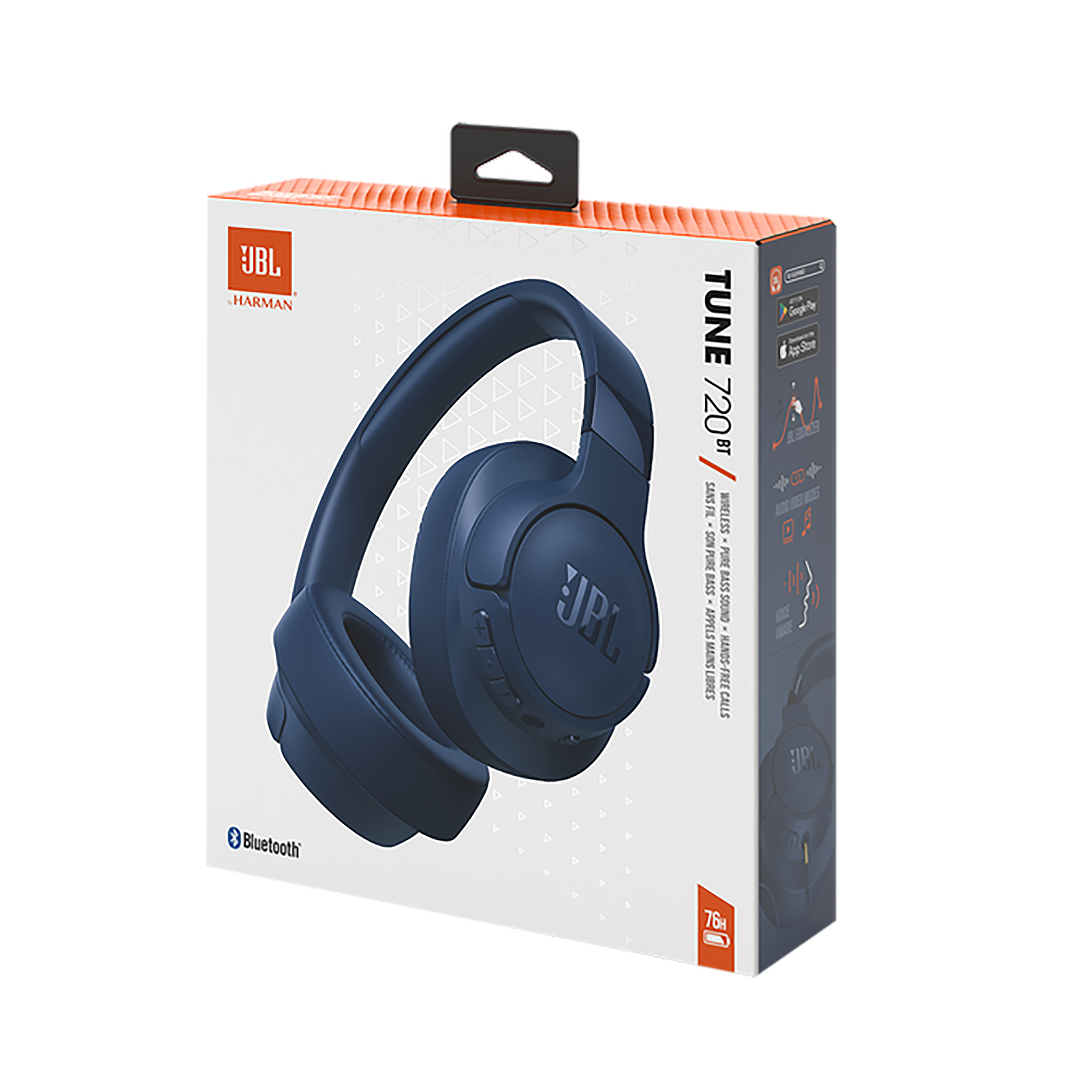 JBL Tune 720BT Bluetooth Headphone with Mic (Upto 76 Hours Playback, Over Ear, Blue) JBL Tune 720BT Bluetooth Headphone with Mic (Upto 76 Hours Playback, Over Ear, Blue)_11