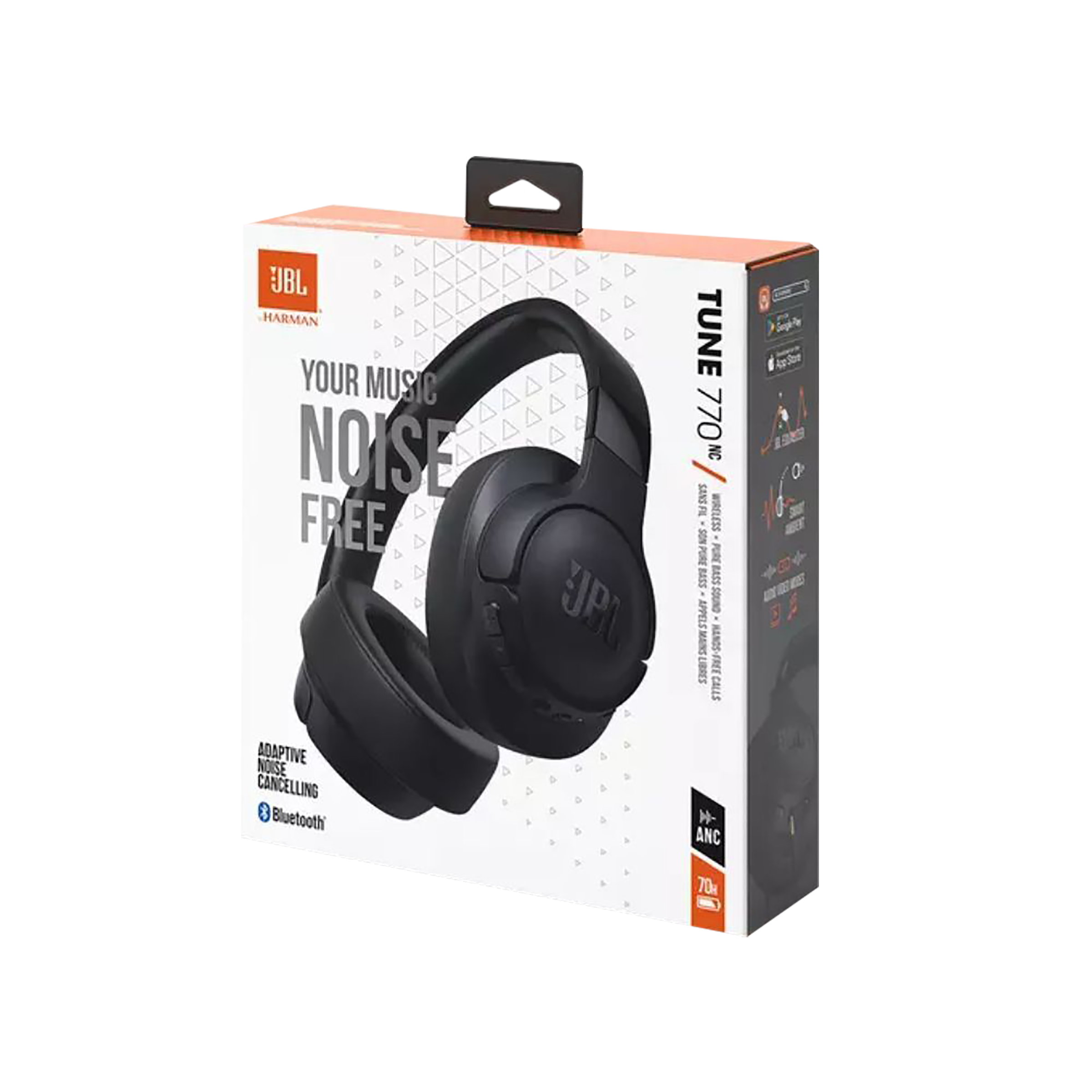 JBL Tune 770NC Bluetooth Headphone with Adaptive Noise Cancellation (Pure Bass Sound, Over Ear, Black) JBL Tune 770NC Bluetooth Headphone with Adaptive Noise Cancellation (Pure Bass Sound, Over Ear, Black)_11