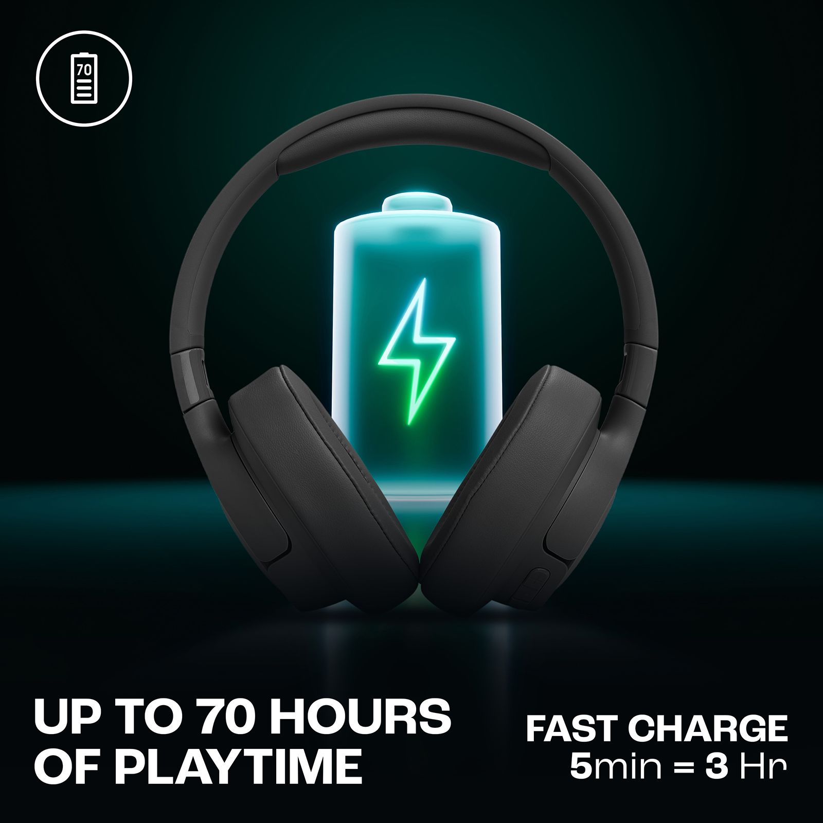 JBL Tune 770NC Bluetooth Headphone with Adaptive Noise Cancellation (Pure Bass Sound, Over Ear, Black) JBL Tune 770NC Bluetooth Headphone with Adaptive Noise Cancellation (Pure Bass Sound, Over Ear, Black)_16
