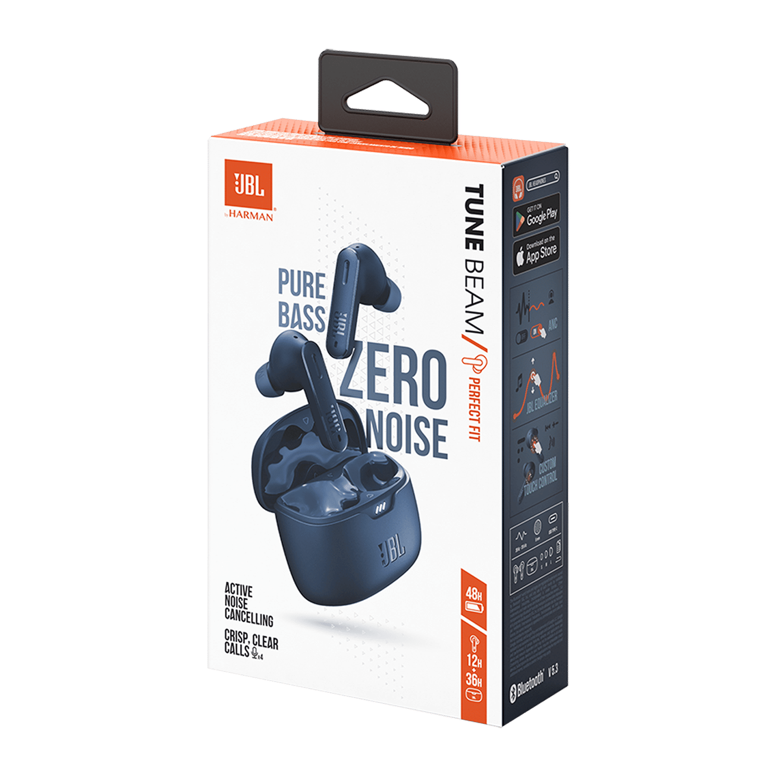 JBL Tune Beam TWS Earbuds with Active Noise Cancellation (IP54 Water Resistant, Fast Charge, Blue) JBL Tune Beam TWS Earbuds with Active Noise Cancellation (IP54 Water Resistant, Fast Charge, Blue)_12