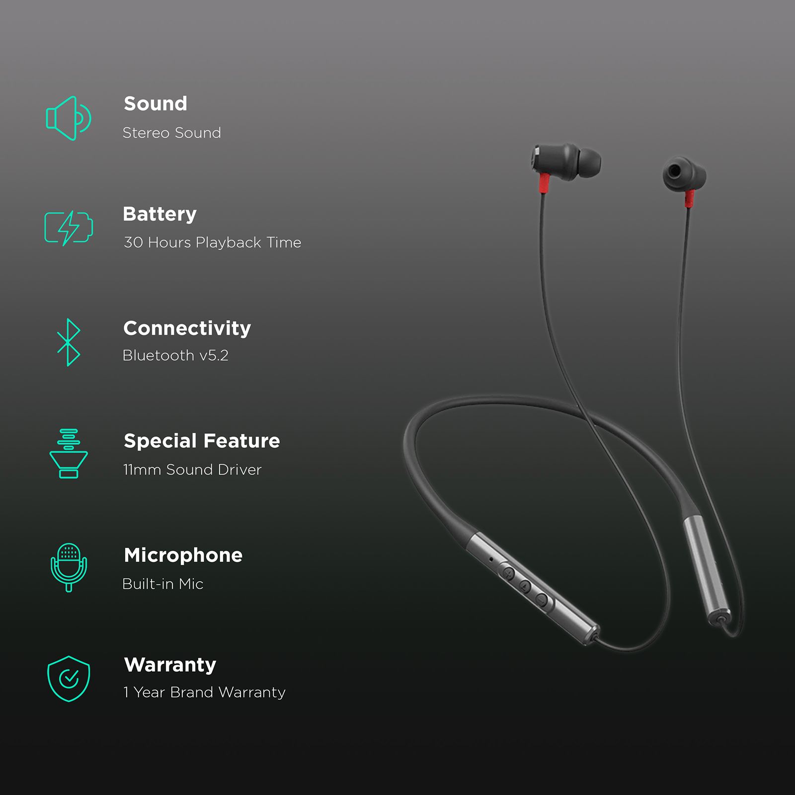 boAt Nirvana 525ANC Neckband with Active Noise Cancellation (IPX5 Water Resistant, Dual Pairing, Space Black)_2