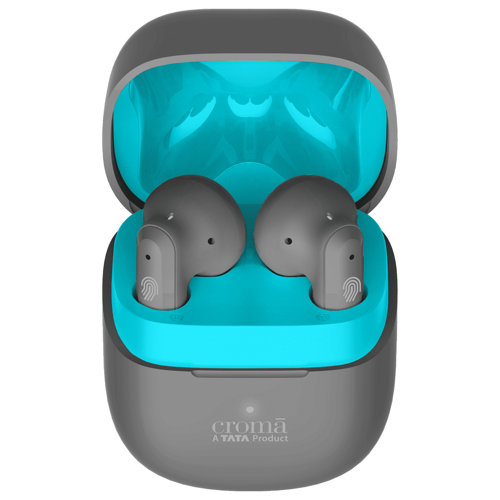 Croma TWS Earbuds with Environmental Noise Cancellation (IPX4 Water Resistant, Fast Charging, Grey Blue)_13