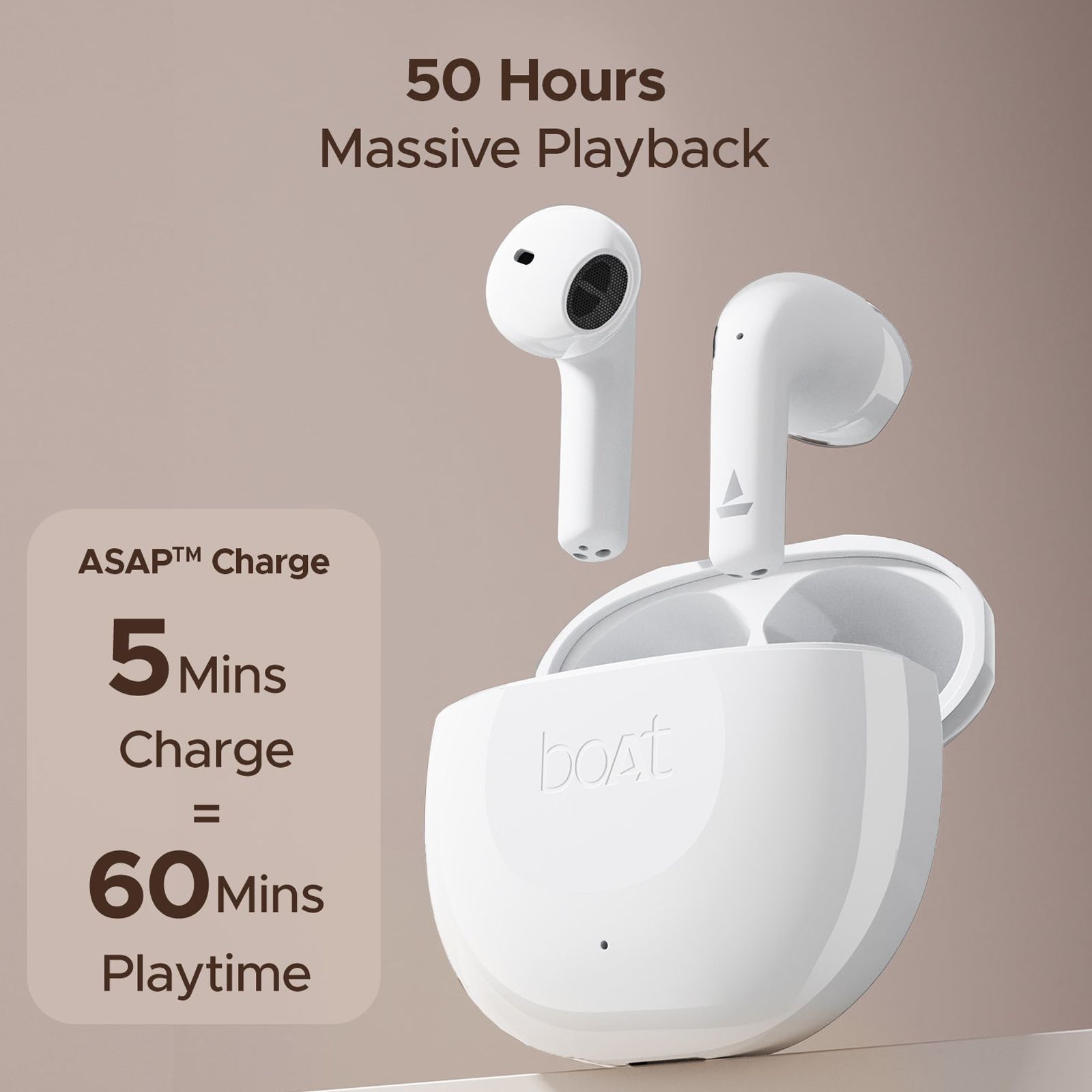 boAt Airdopes 125 TWS Earbuds with Environmental Noise Cancellation (IPX5 Water Resistant, ASAP Charge, Celestial White) boAt Airdopes 125 TWS Earbuds with Environmental Noise Cancellation (IPX5 Water Resistant, ASAP Charge, Celestial White)_4