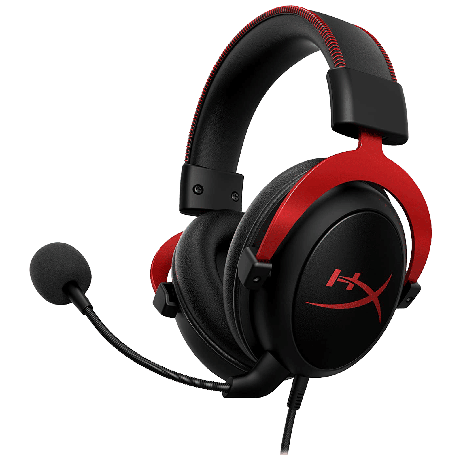 HyperX Cloud II 4P5M0AA Wired Gaming Headset with Passive Noise Cancellation (Digitally Enhanced Microphone, Over Ear, Red) HyperX Cloud II 4P5M0AA Wired Gaming Headset with Passive Noise Cancellation (Digitally Enhanced Microphone, Over Ear, Red)_1