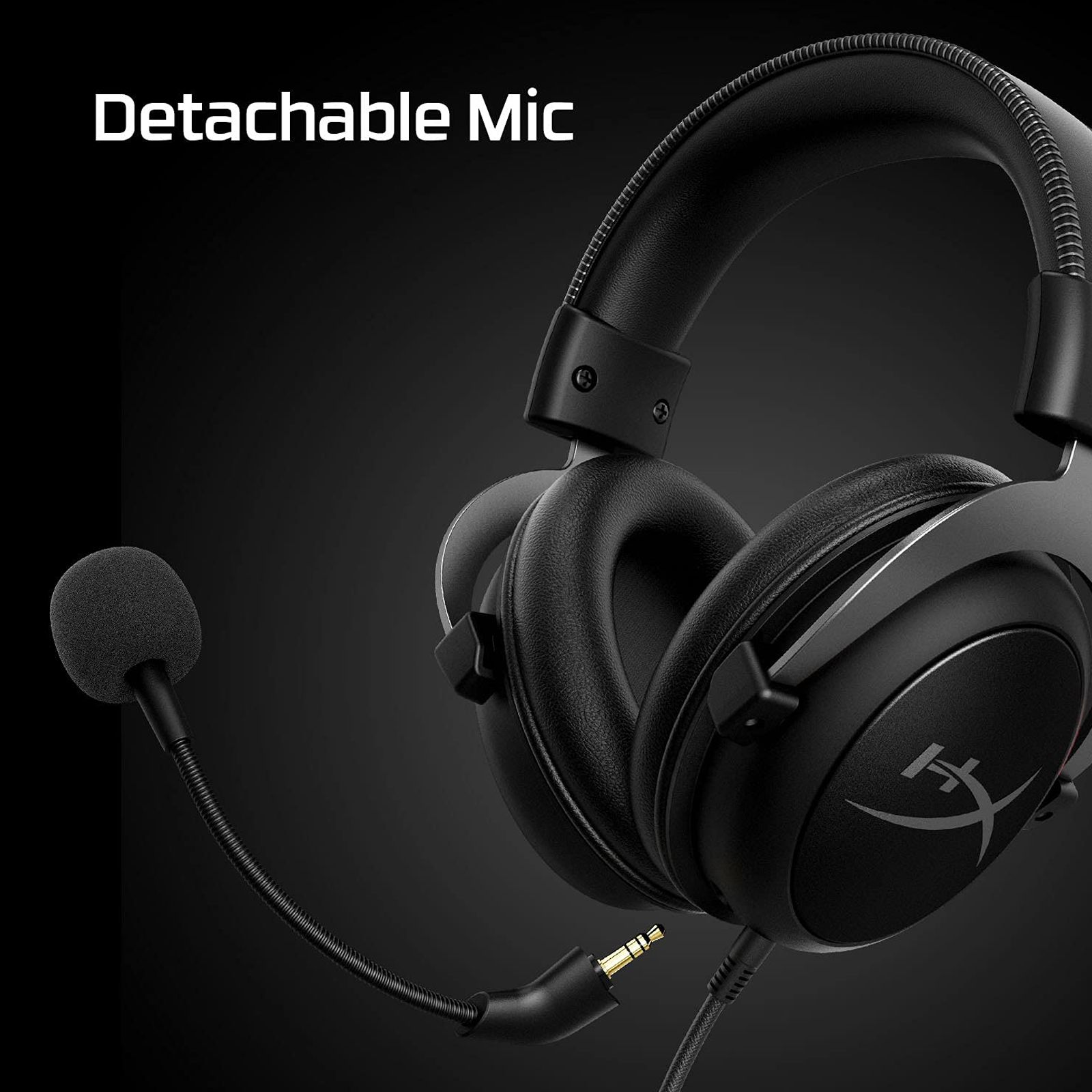HyperX Cloud II 4P5L9AA Wired Gaming Headset with Passive Noise Cancellation (Digitally Enhanced Microphone, Over Ear, Gun Metal) HyperX Cloud II 4P5L9AA Wired Gaming Headset with Passive Noise Cancellation (Digitally Enhanced Microphone, Over Ear, Gun Metal)_3