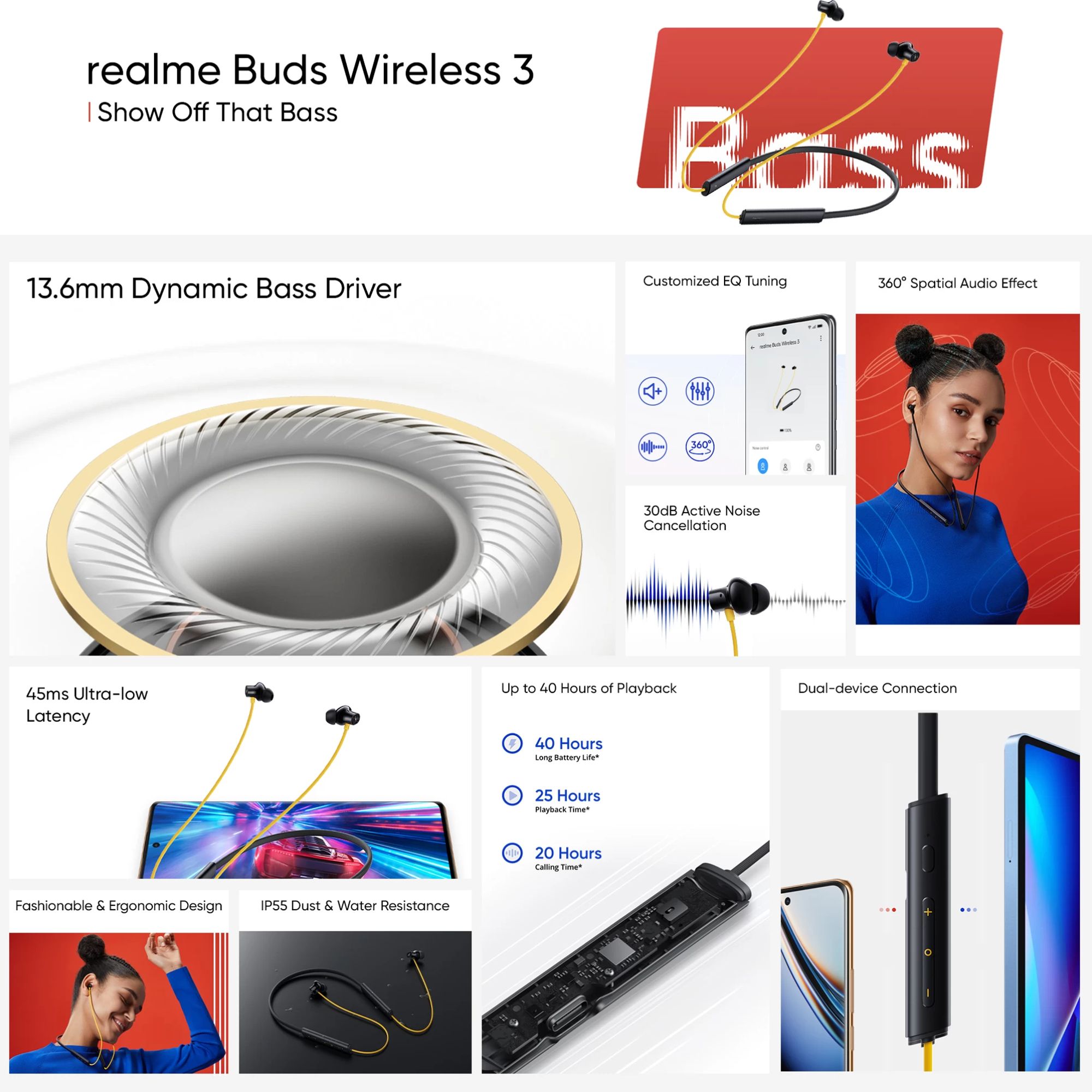 realme Buds Wireless 3 RMA 2119 Neckband with Active Noise Cancellation (IP55 Water Resistant, Google Fast Pairing, Bass Yellow) realme Buds Wireless 3 RMA 2119 Neckband with Active Noise Cancellation (IP55 Water Resistant, Google Fast Pairing, Bass Yellow)_6