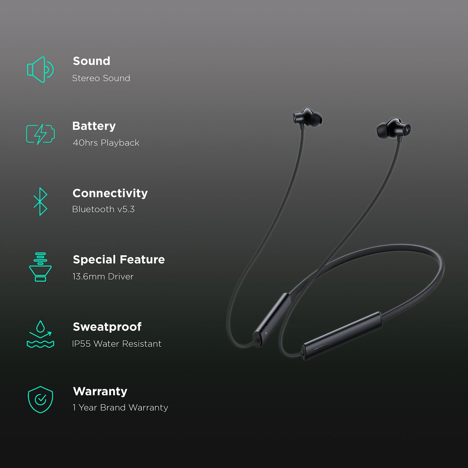 realme Buds Wireless 3 RMA 2119 Neckband with Active Noise Cancellation (IP55 Water & Dust Resistant, Google Fast Pairing, Pure Black) realme Buds Wireless 3 RMA 2119 Neckband with Active Noise Cancellation (IP55 Water & Dust Resistant, Google Fast Pairing, Pure Black)_2