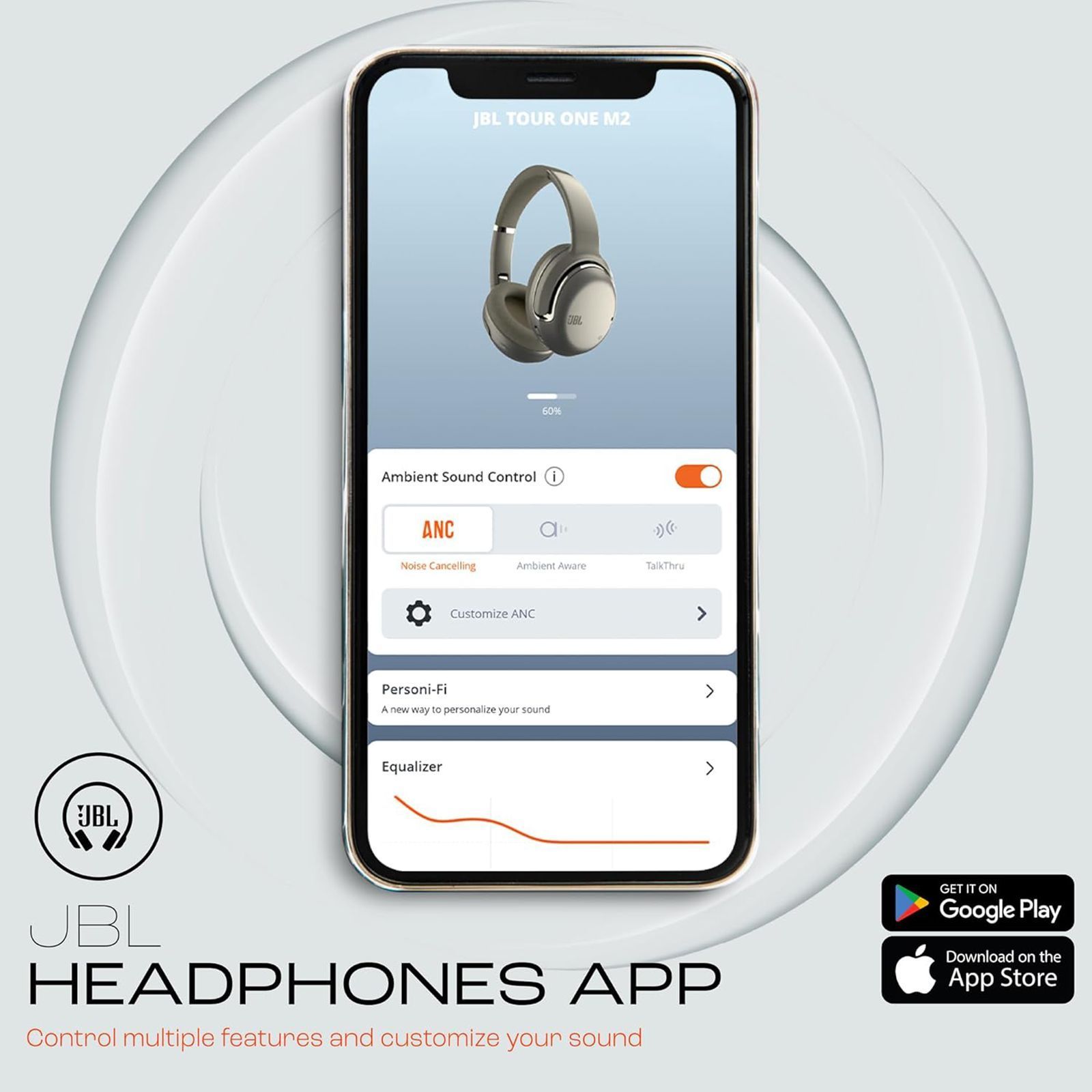 JBL Tour One M2 Bluetooth Headphone with Mic (Upto 50 Hours Playback, Over Ear, Champagne Gold)_19