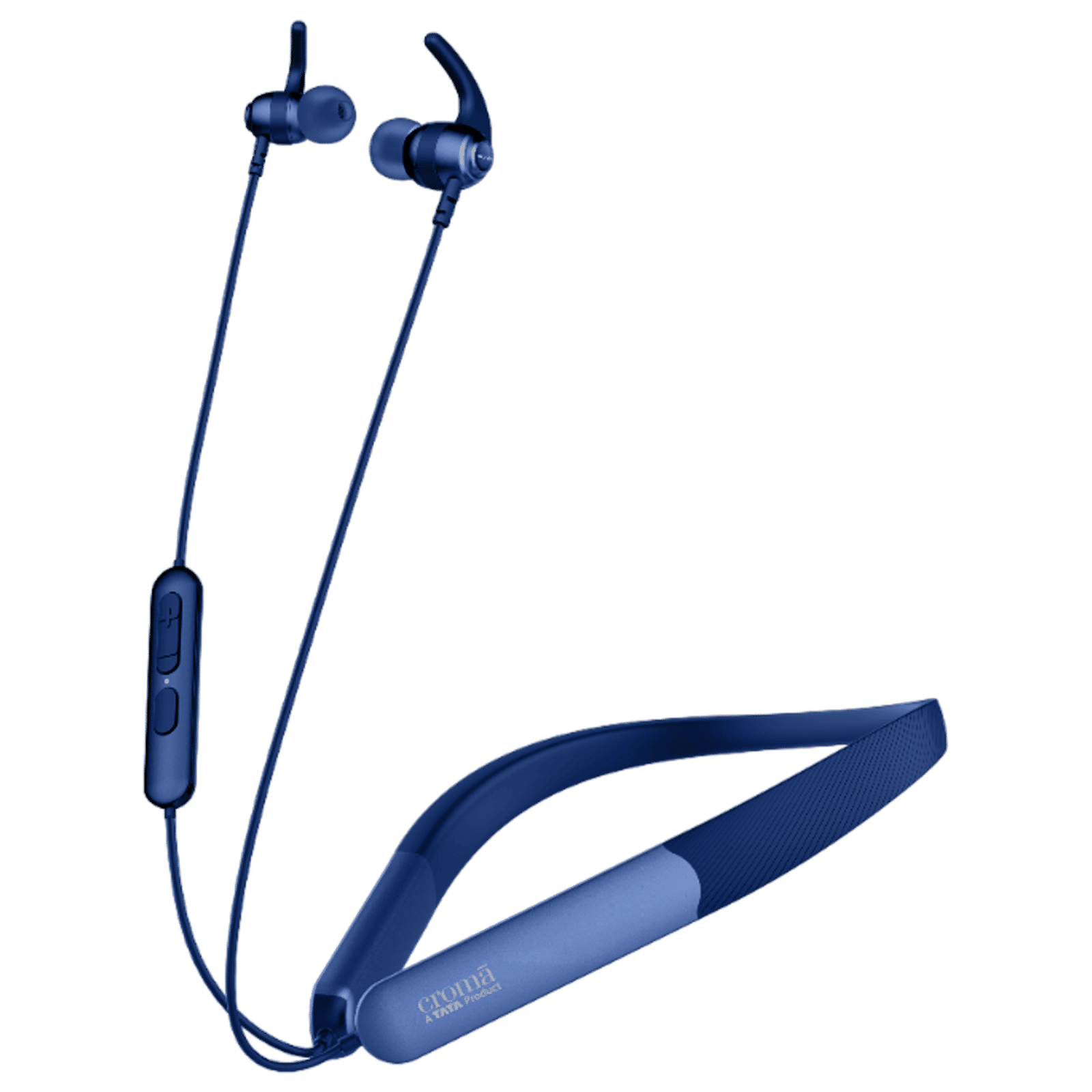 Croma Neckband with Environmental Noise Cancellation (IPX4 Water Resistant, Dual Device Pairing, Blue)_7