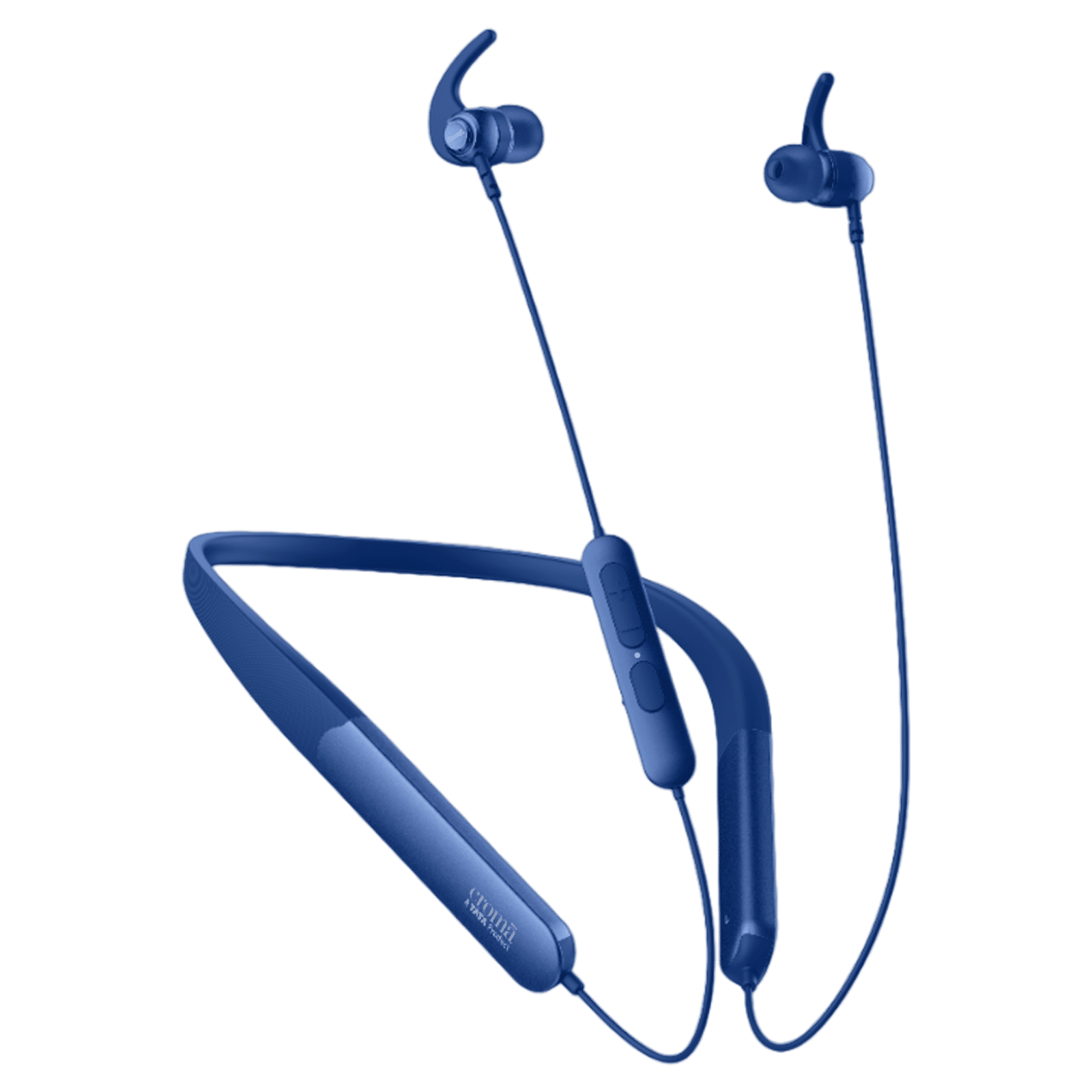Croma Neckband with Environmental Noise Cancellation (IPX4 Water Resistant, Dual Device Pairing, Blue)_1