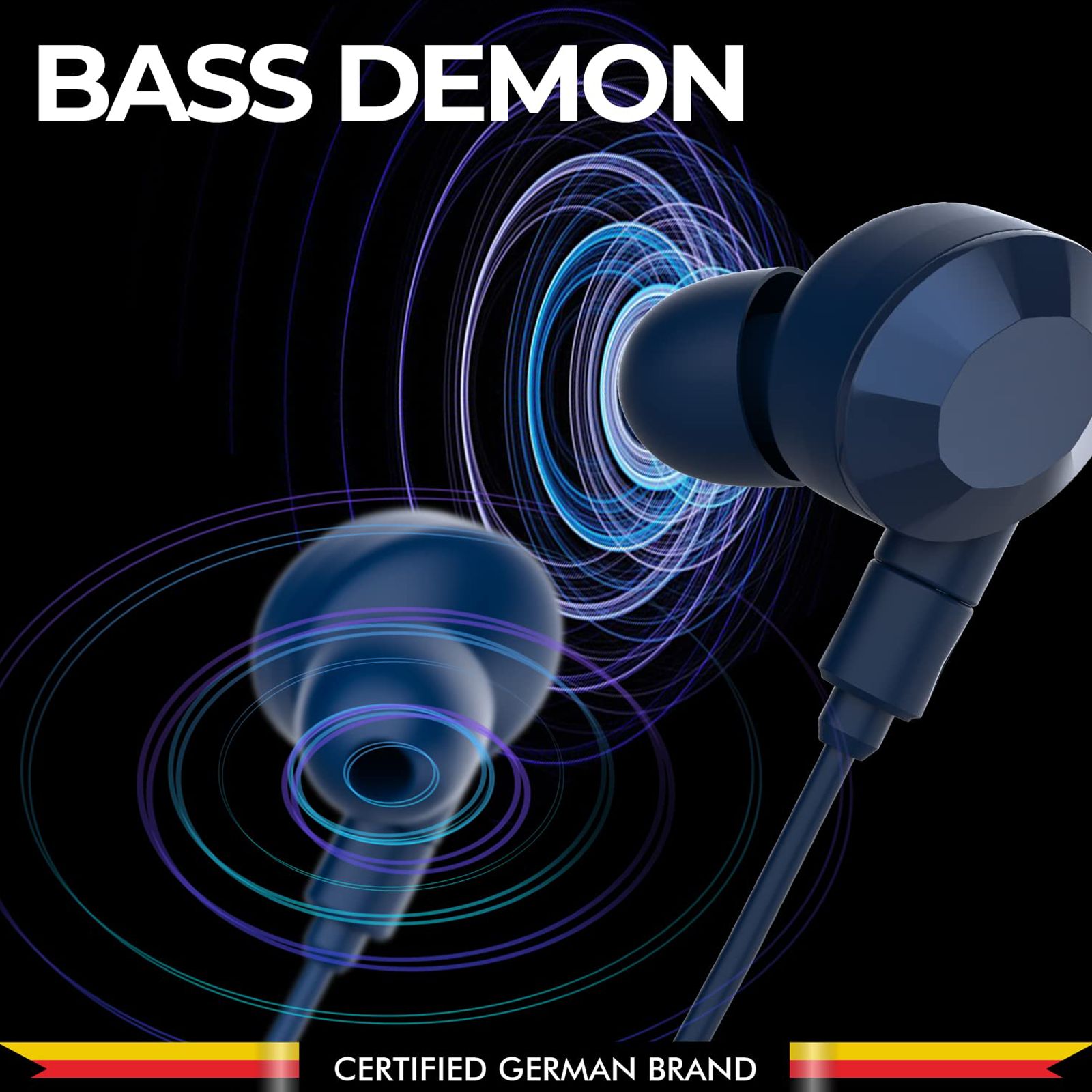 Blaupunkt BE100 Neckband with Noise Isolation (Sweat Resistant, Bass Demon Technology, Blue) Blaupunkt BE100 Neckband with Noise Isolation (Sweat Resistant, Bass Demon Technology, Blue)_5