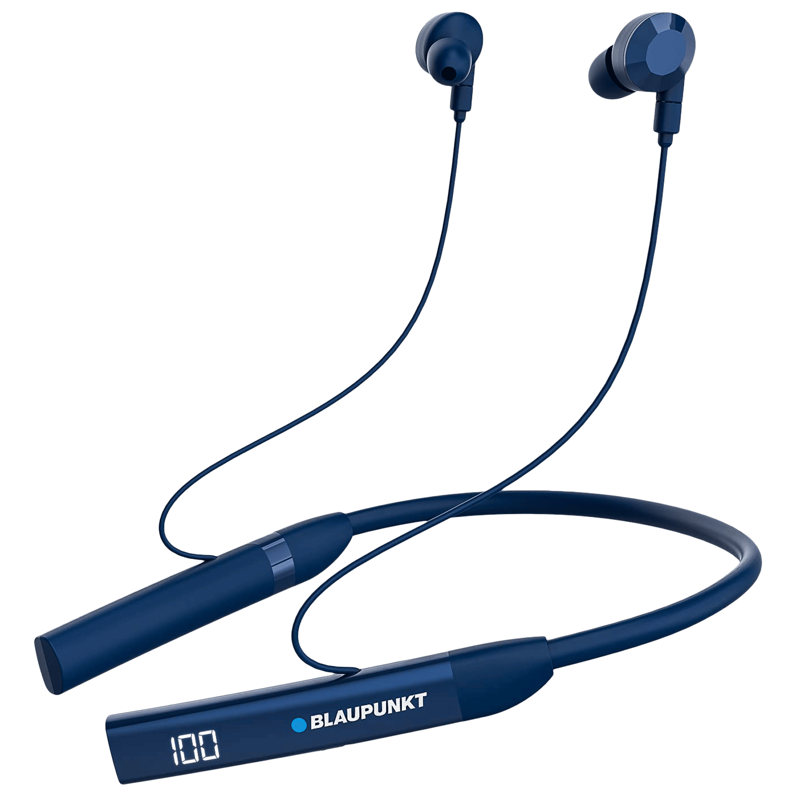 Blaupunkt BE100 Neckband with Noise Isolation (Sweat Resistant, Bass Demon Technology, Blue) Blaupunkt BE100 Neckband with Noise Isolation (Sweat Resistant, Bass Demon Technology, Blue)_1
