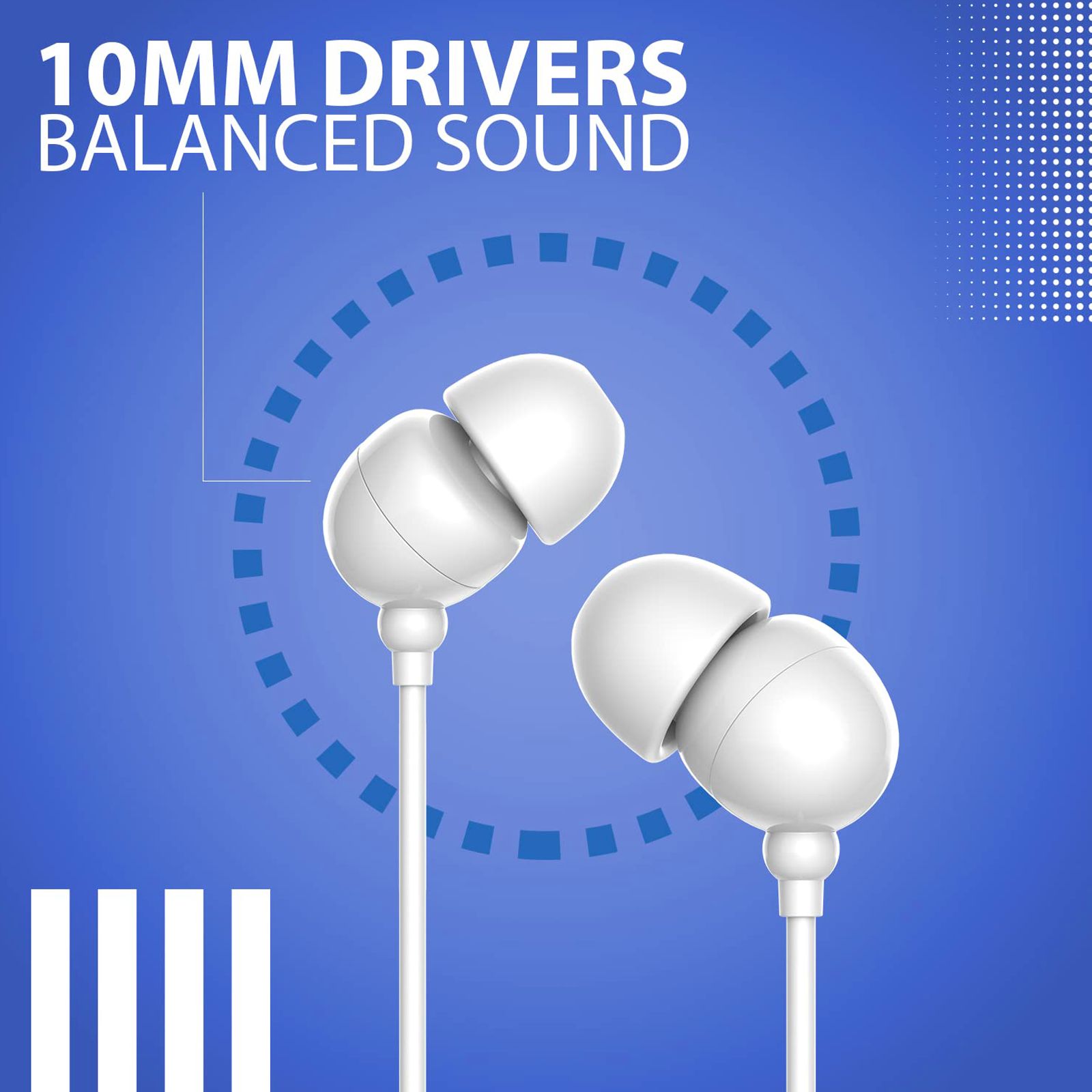 Blaupunkt EM-05M Wired Earphone with Mic (In Ear, White) Blaupunkt EM-05M Wired Earphone with Mic (In Ear, White)_2
