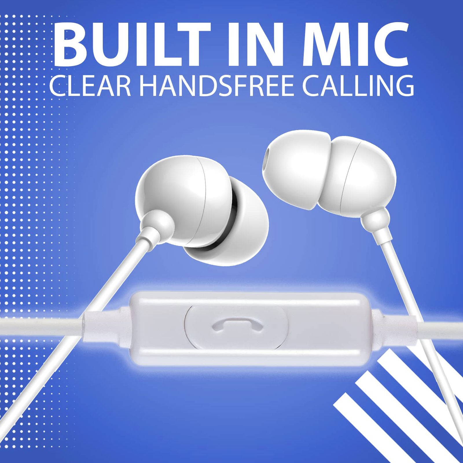 Blaupunkt EM-05M Wired Earphone with Mic (In Ear, White) Blaupunkt EM-05M Wired Earphone with Mic (In Ear, White)_3